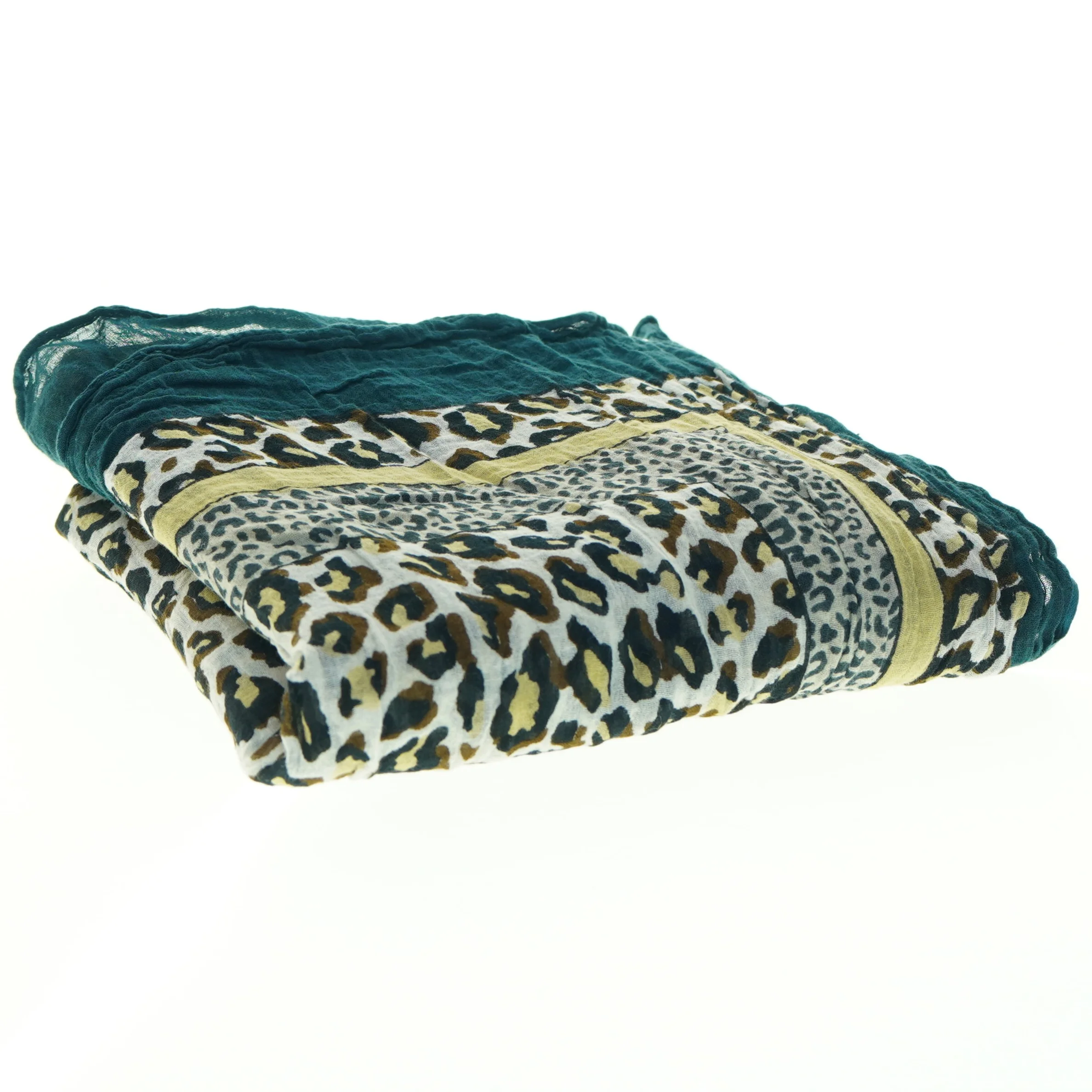 Leopardprint tørklæde (str. 175 x 110 cm)