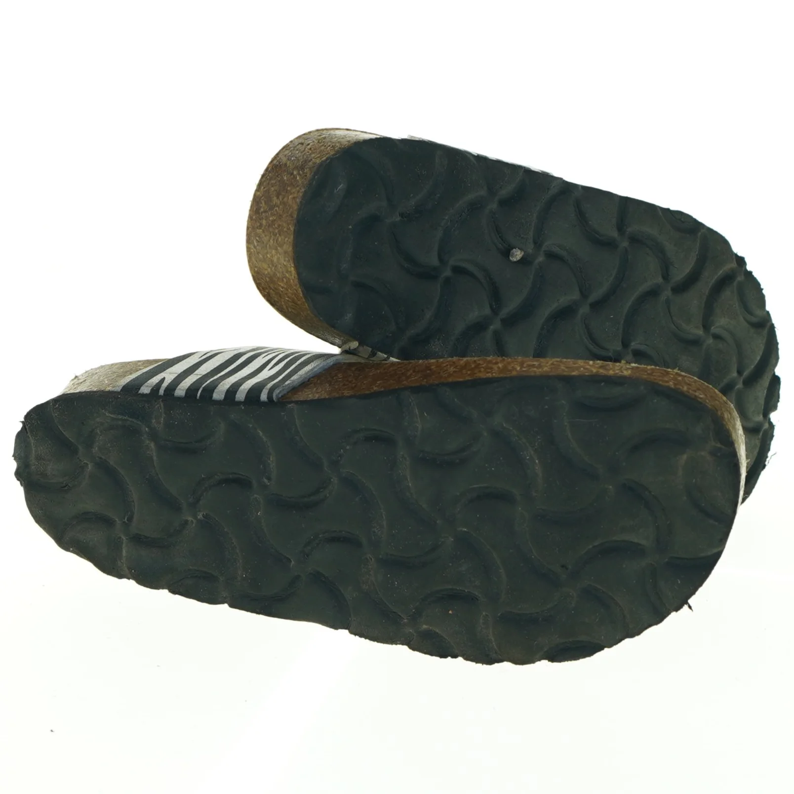 Zebra-stribede sandaler (str. 21 cm lang)