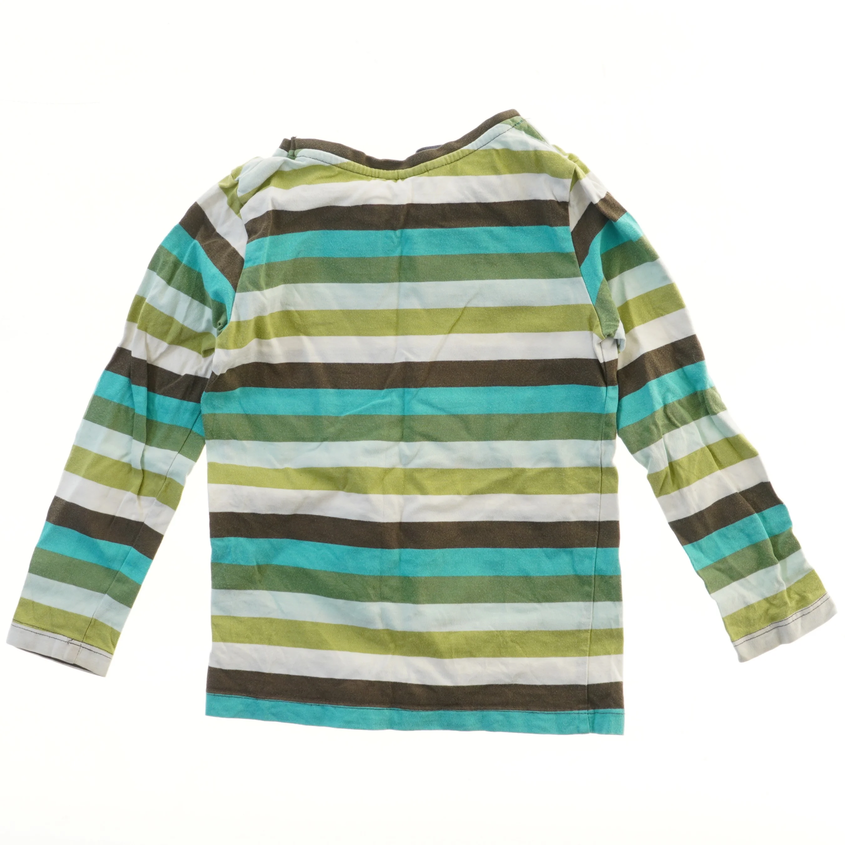 Langærmet stribet bluse fra H&M (str. 104)