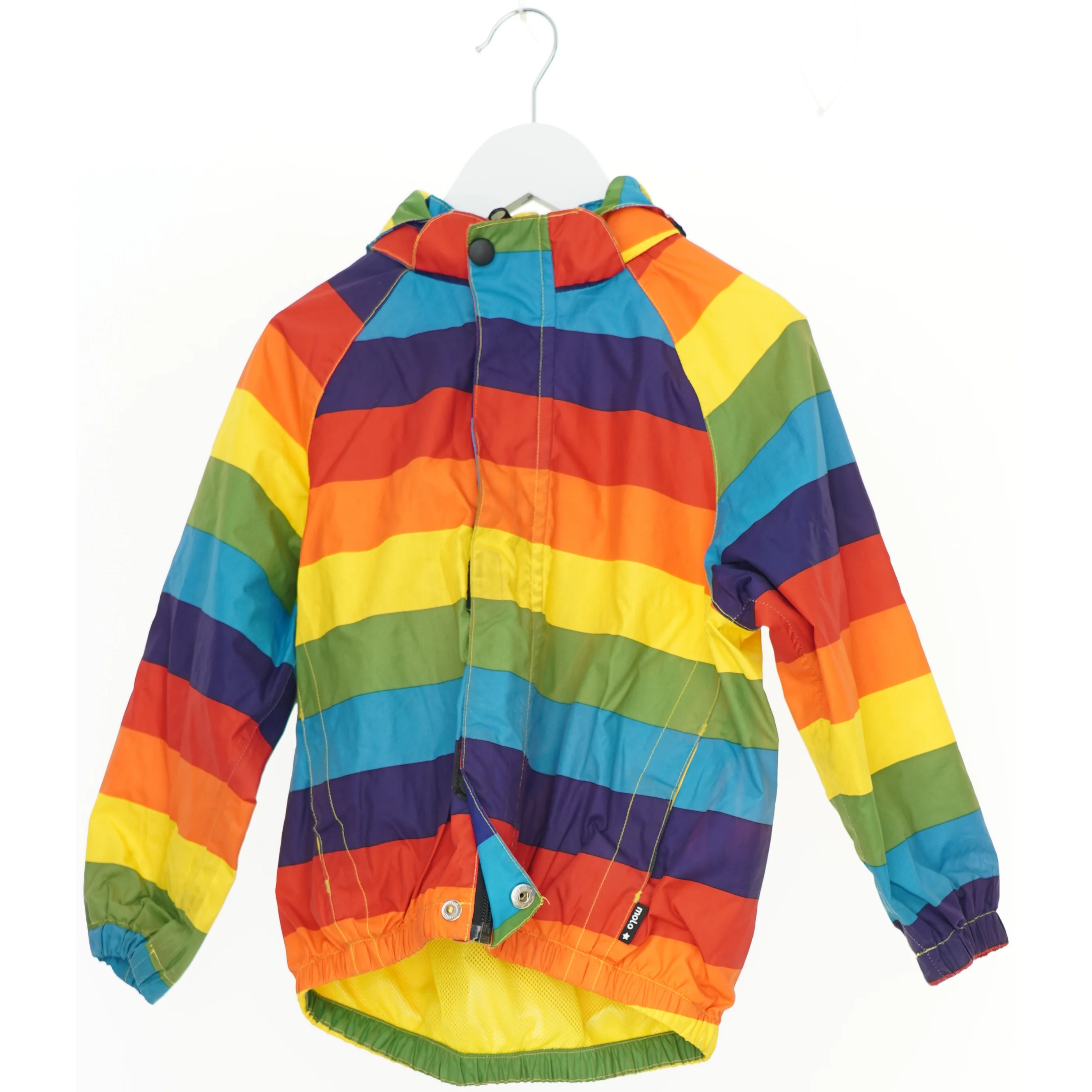 Børnejakke med regnbue striber fra Molo (str. 104)