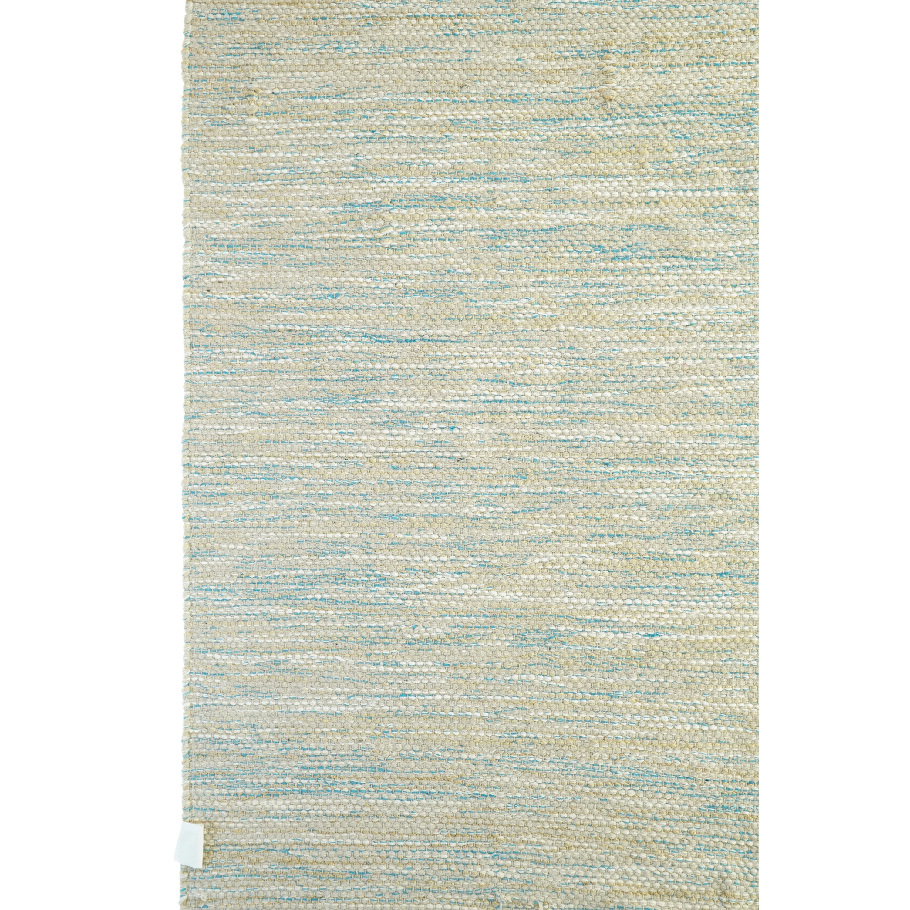 Vævet tæppe med frynser fra Mørke Gaard (str. 60 x. 100 cm)