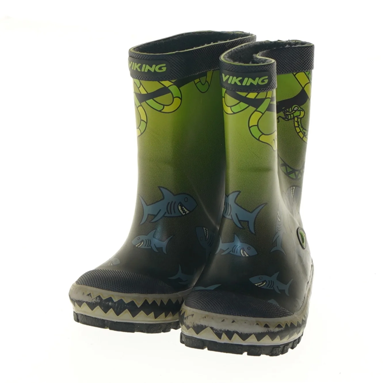 Børnegummistøvler med dyr fra Viking (str. 19 )