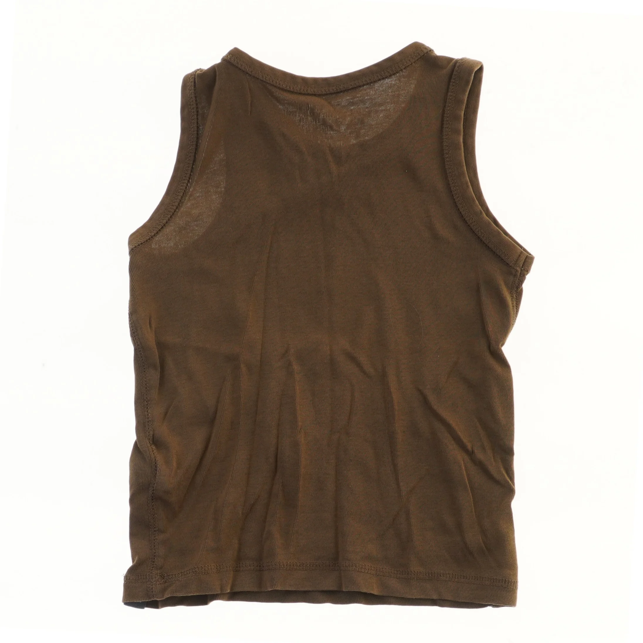 Ærmeløs brun top fra H&M (str. 98)