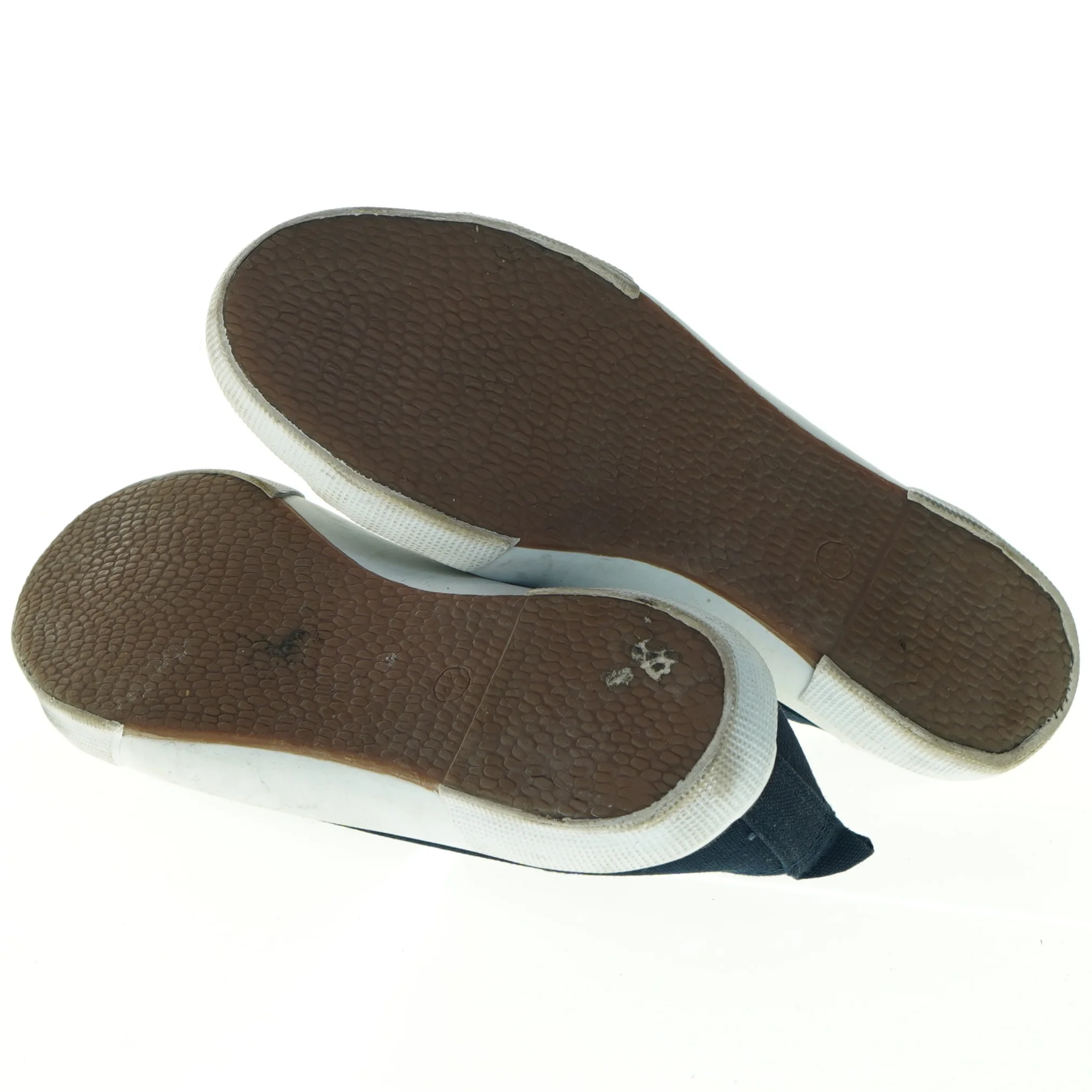 Brugte marineblå lærredssko fra Walkx (str. 41)