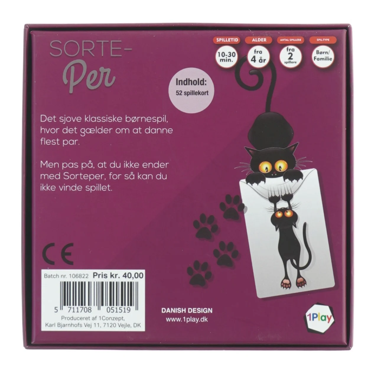 Sorteper fra 1 Play (str. 14 x 14,5 cm)