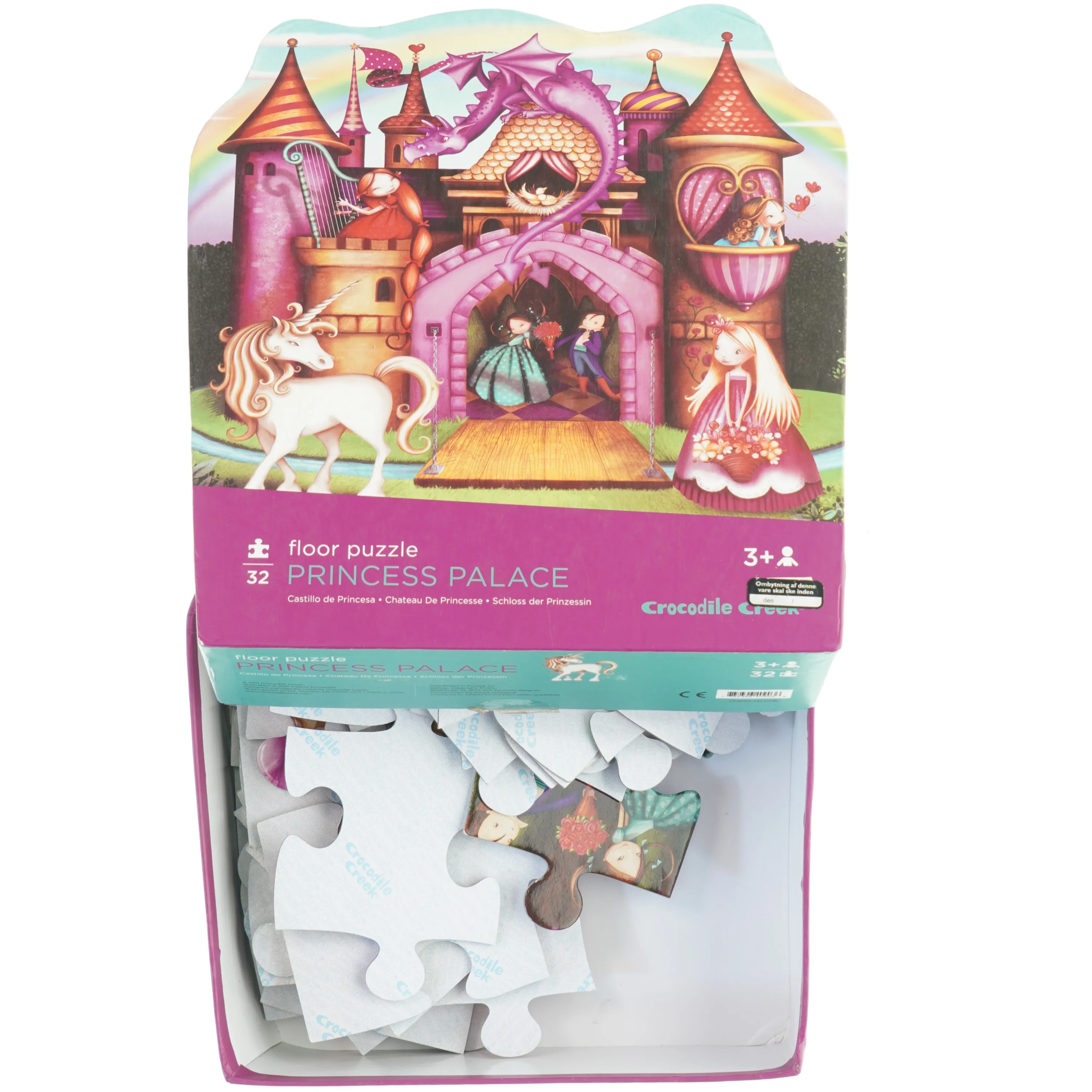 Gulvpuslespil, Prinsesseslot fra Crocodile Creek (str. 50 x 66 cm)