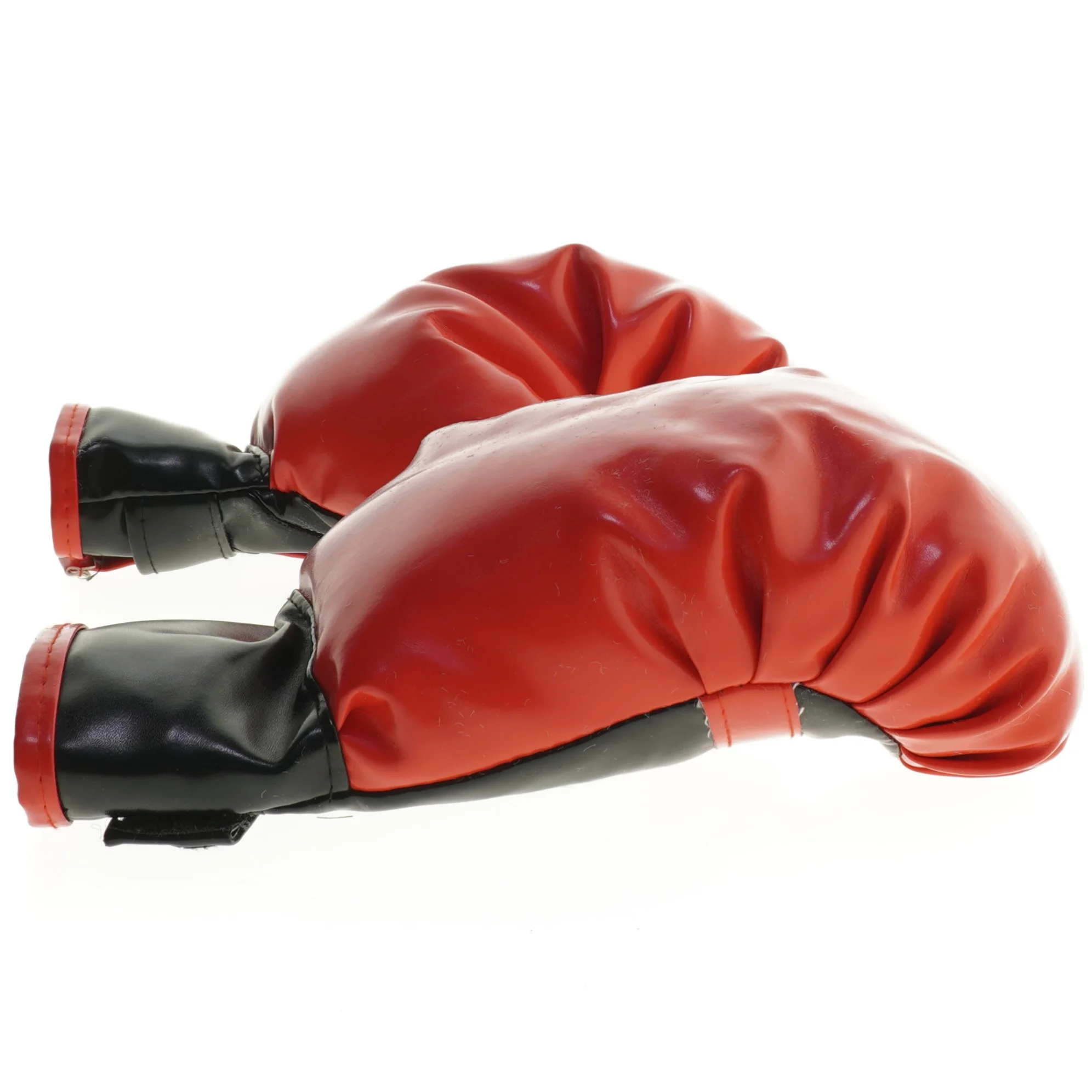 Røde og sorte boksehandsker (str. 24x16,5x6,5 cm)