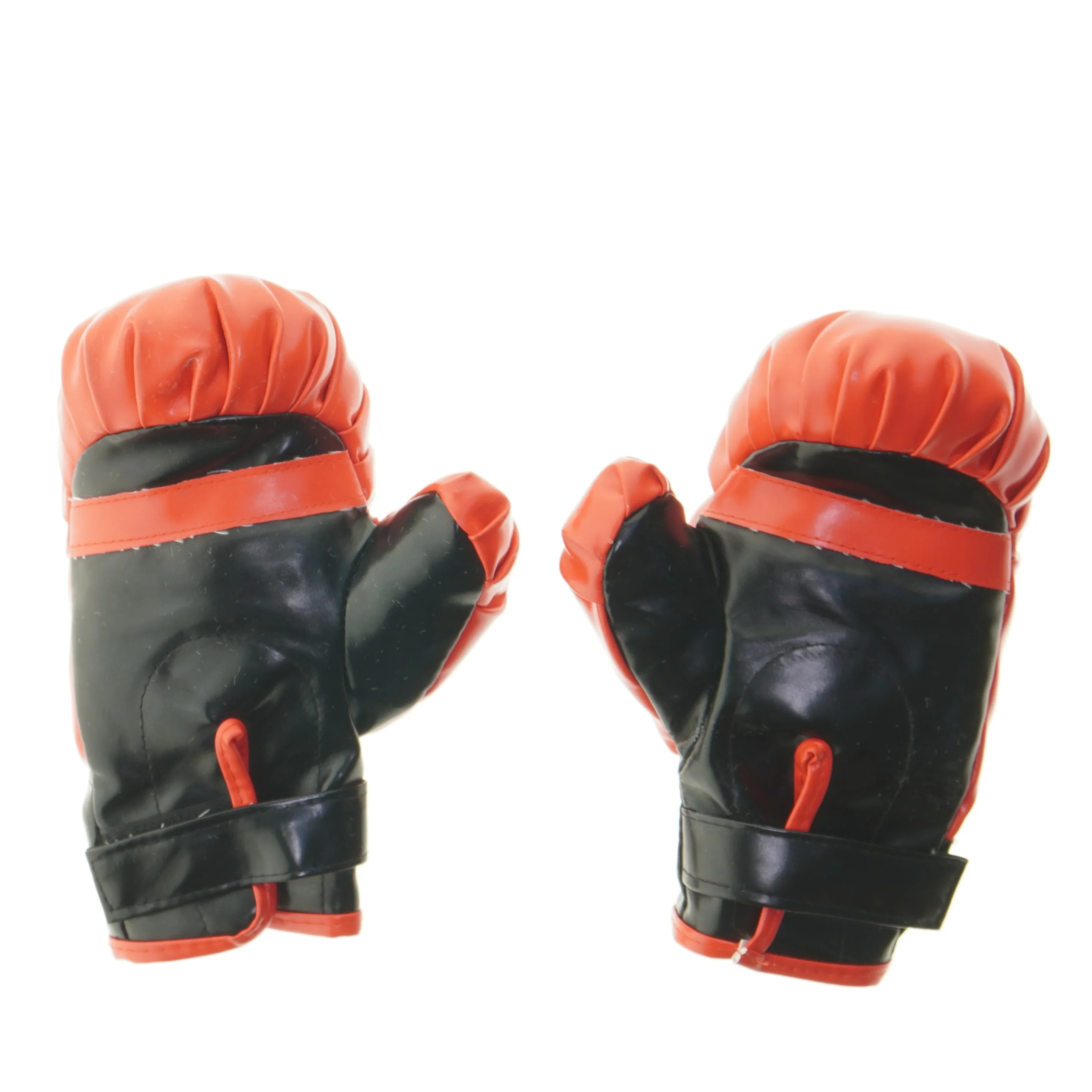Røde og sorte boksehandsker (str. 24x16,5x6,5 cm)