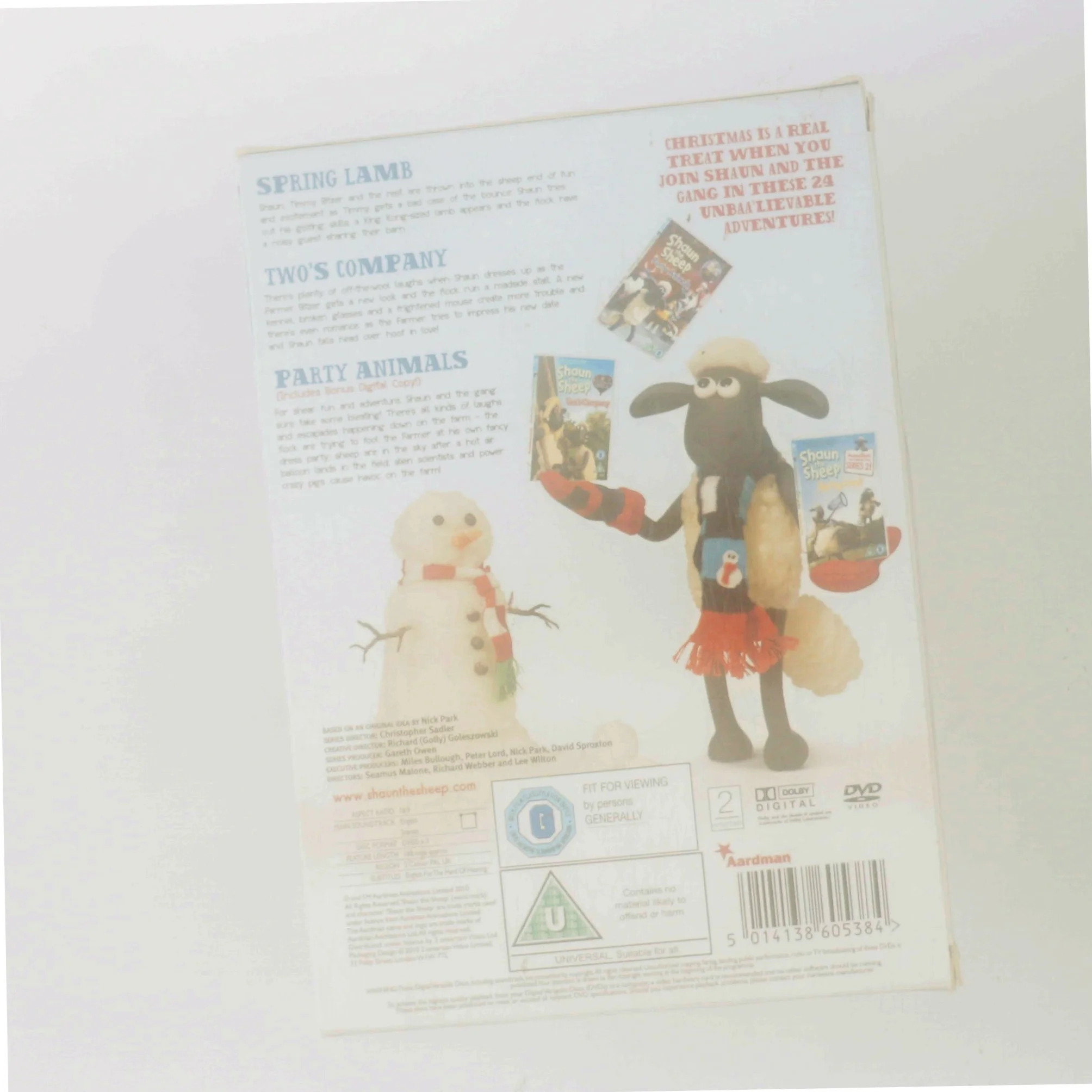 Shaun The Sheep Giftset med Skuespillere er animerede karakterer fra serien (DVD)