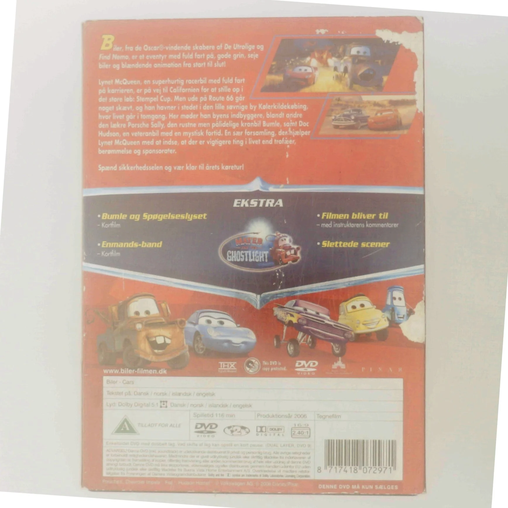 "Pixar" med Lynet McQueen (DVD)