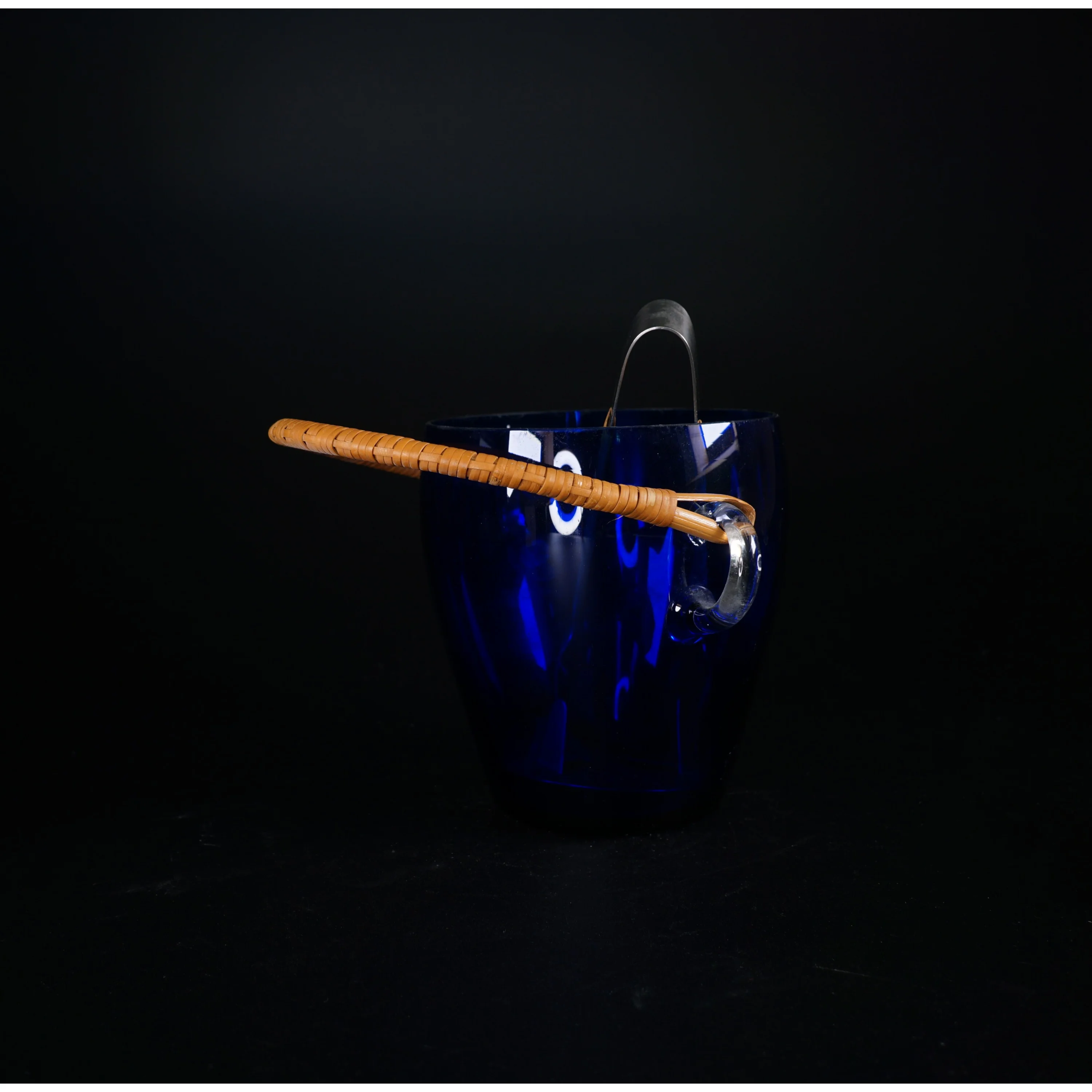 Retro Isterningespand med tang og låg 