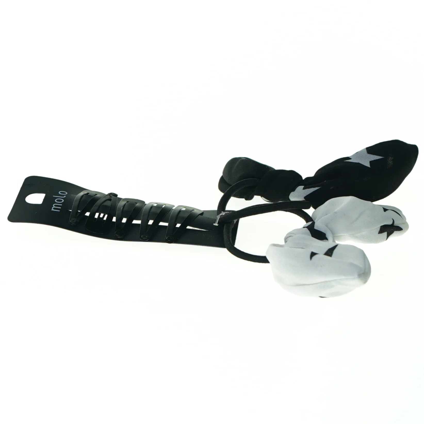 Hårpynt sæt (NYT) - elastikker og -klemmer fra Molo (str. 11 x 4 cm)