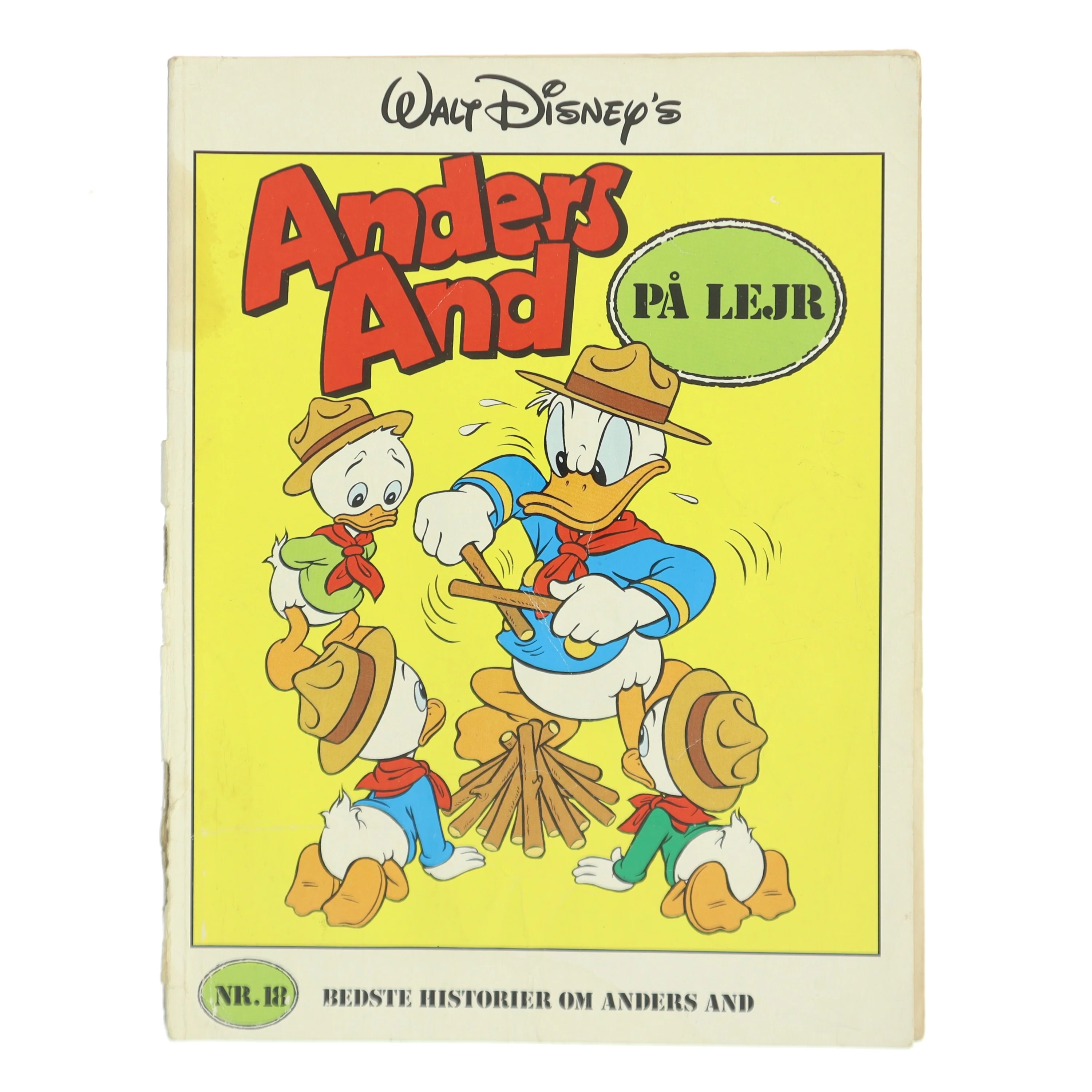 Anders And på lejr af Walt Disney (Bog)