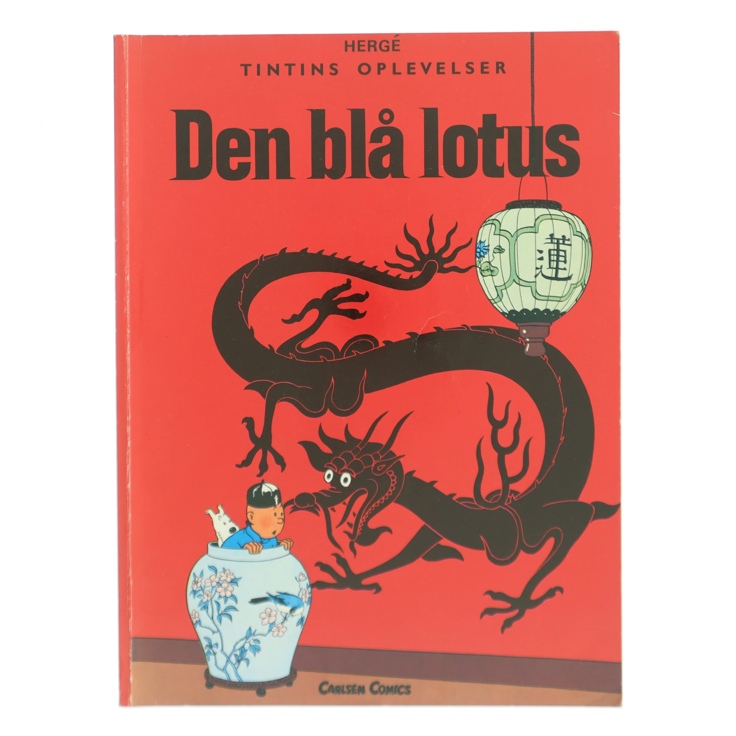 Den bl&aring; lotus - Tintins oplevelser fra Carlsen Comics af Herg&eacute; (Bog)