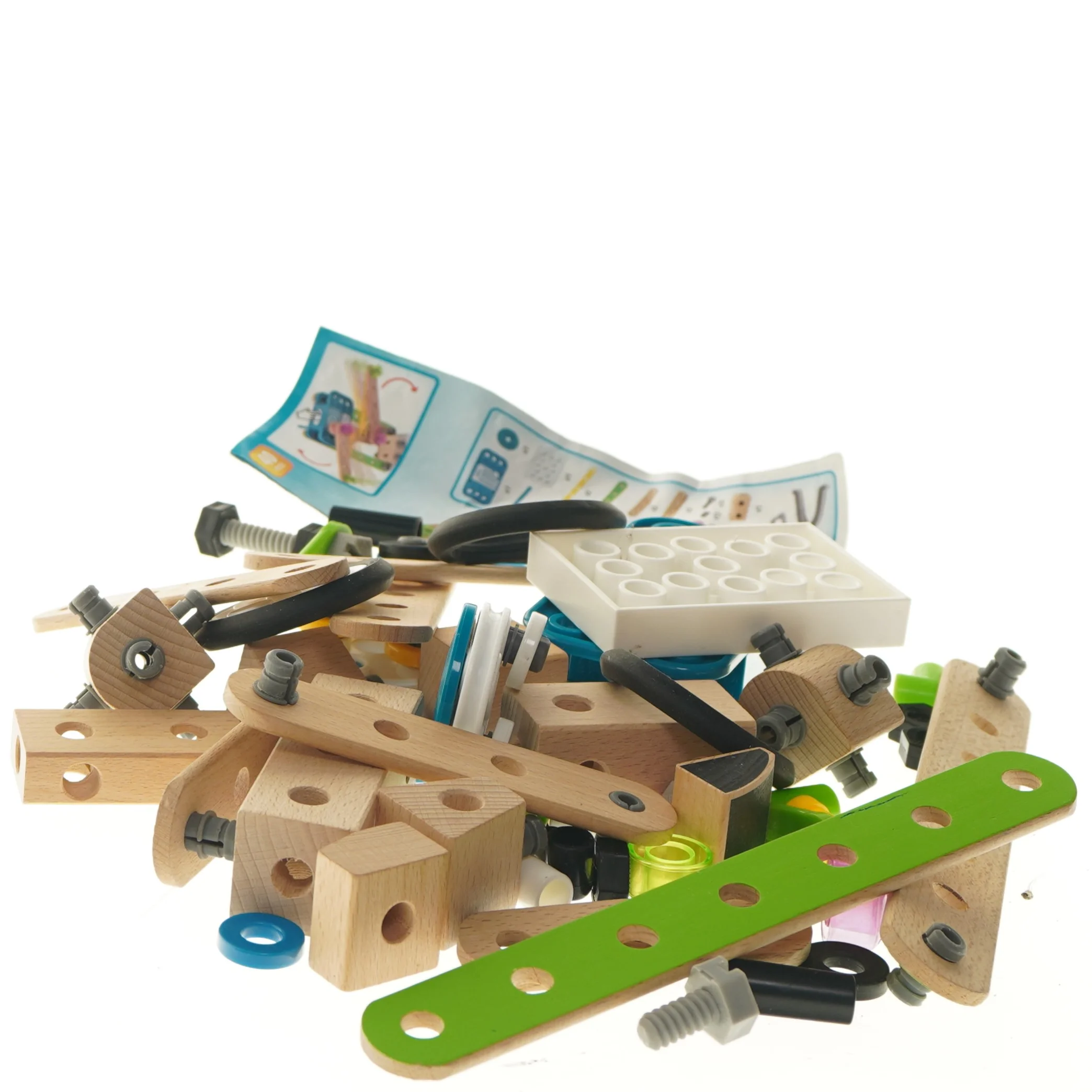 Byggesæt med forskellige komponenter fra Brio