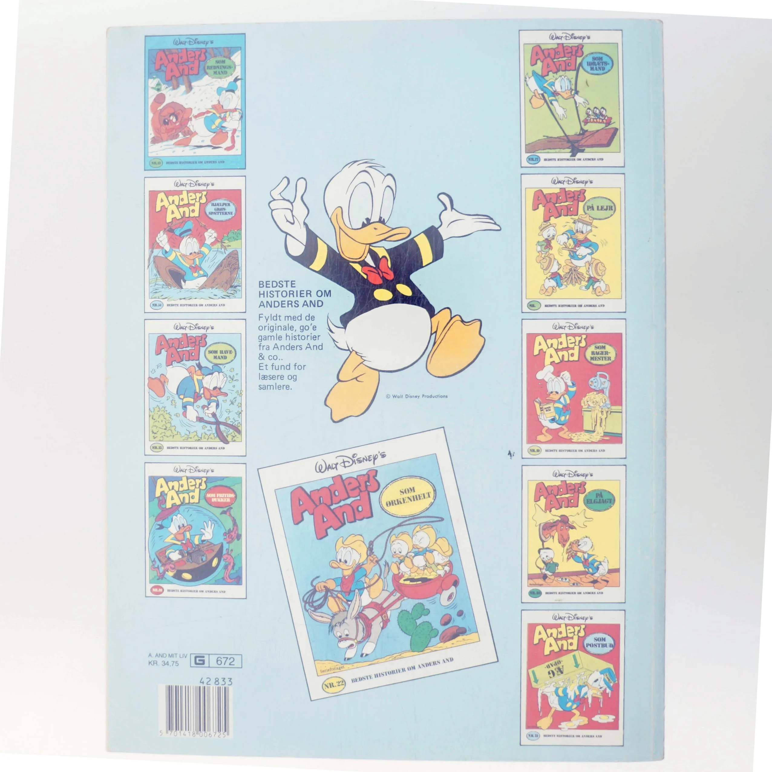 Walt Disney's Anders And: Mit liv i en æggeskal af Walt Disney (Bog)