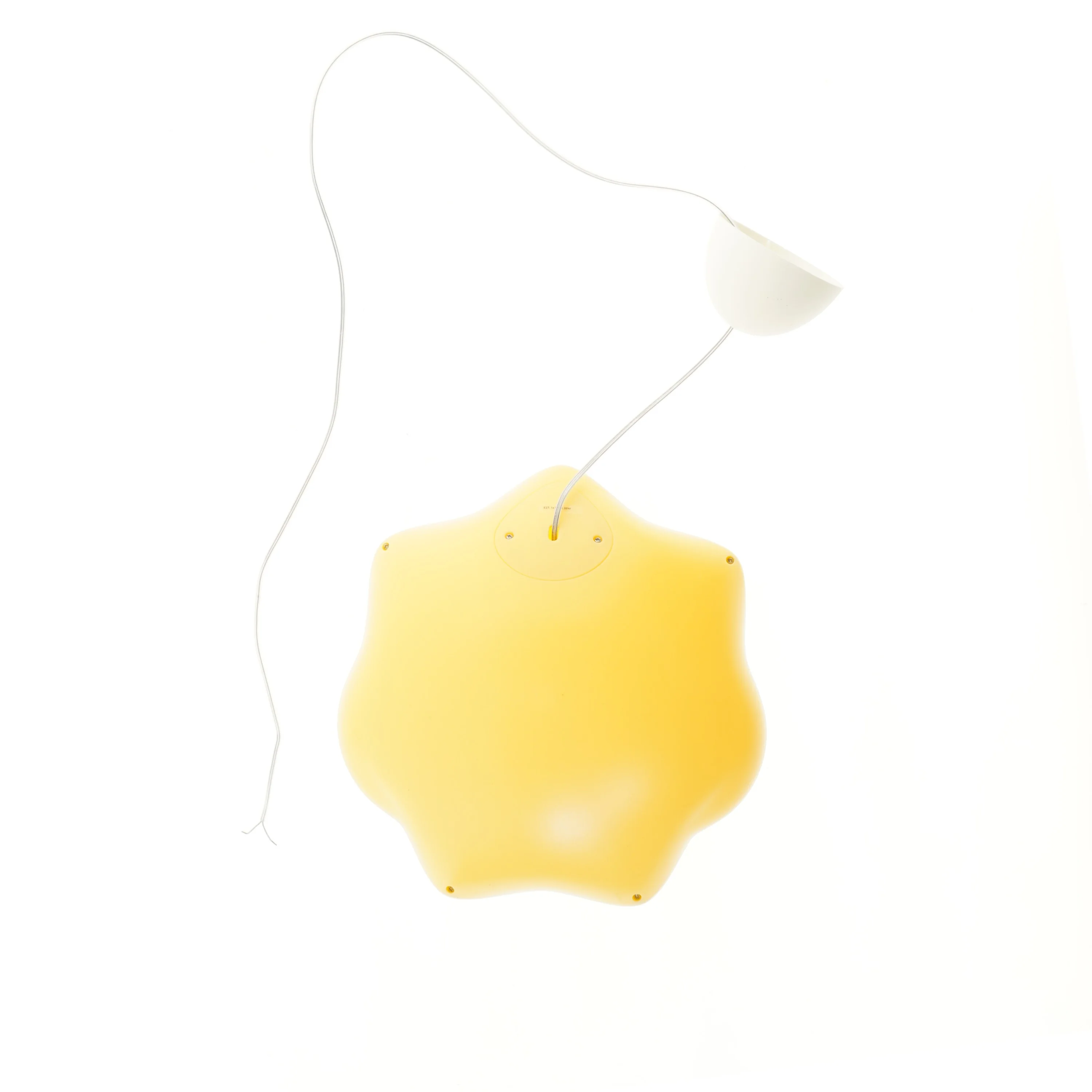 Gul stjerneformet loftlampe fra Philips (str. Ø 36 cm)