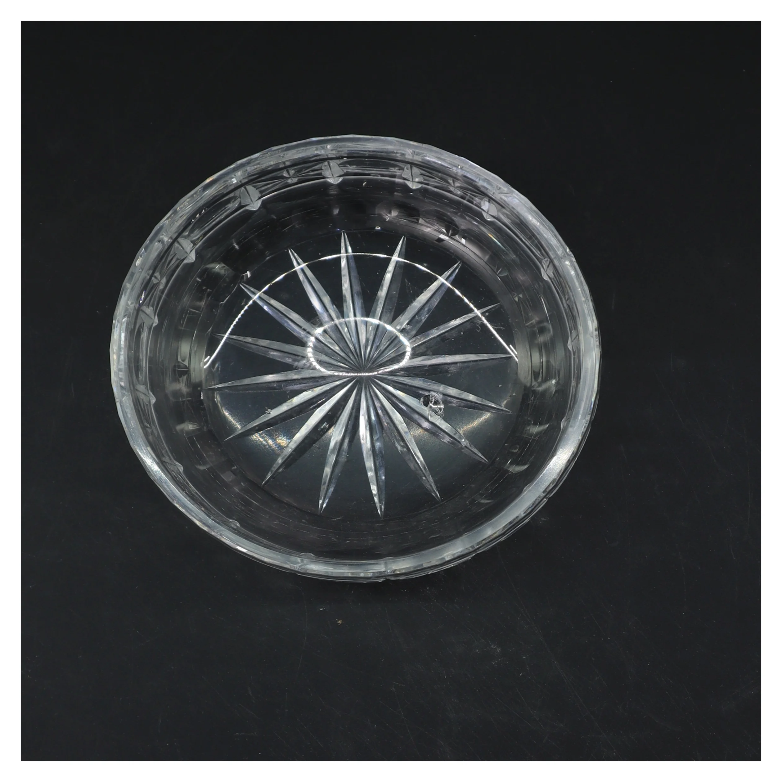 Karaffel krystal skål (str. Ø 15 cm)