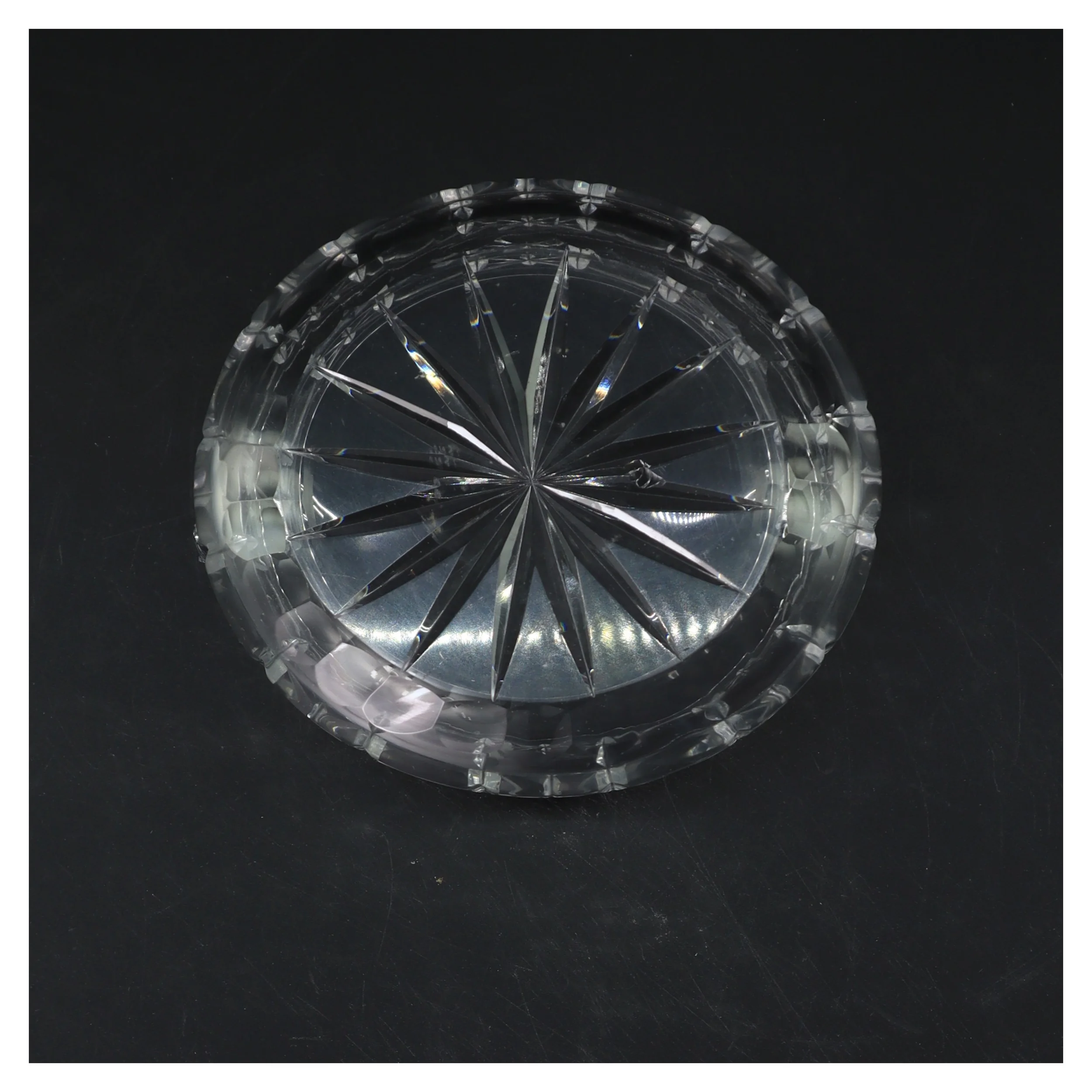 Karaffel krystal skål (str. Ø 15 cm)