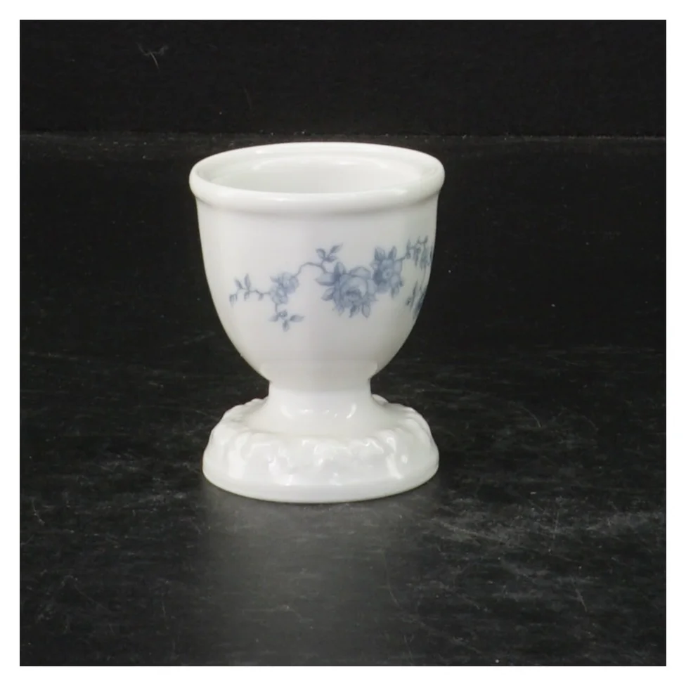 Blå og hvid porcelæn æggebægere fra Rosenthal (str. 6 cm. 2 styk)