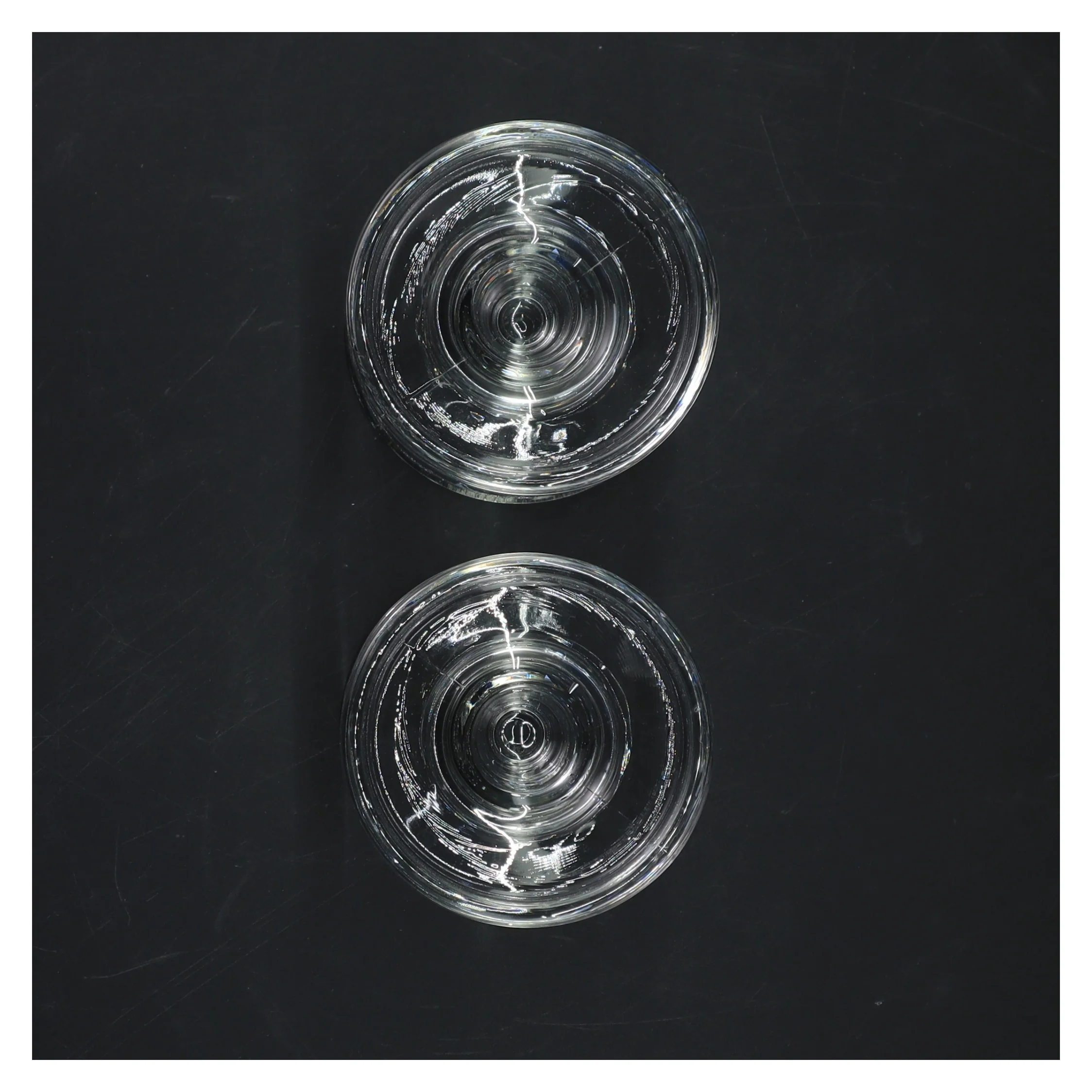 Glaslysestager (str. 8 cm. 2 styk)