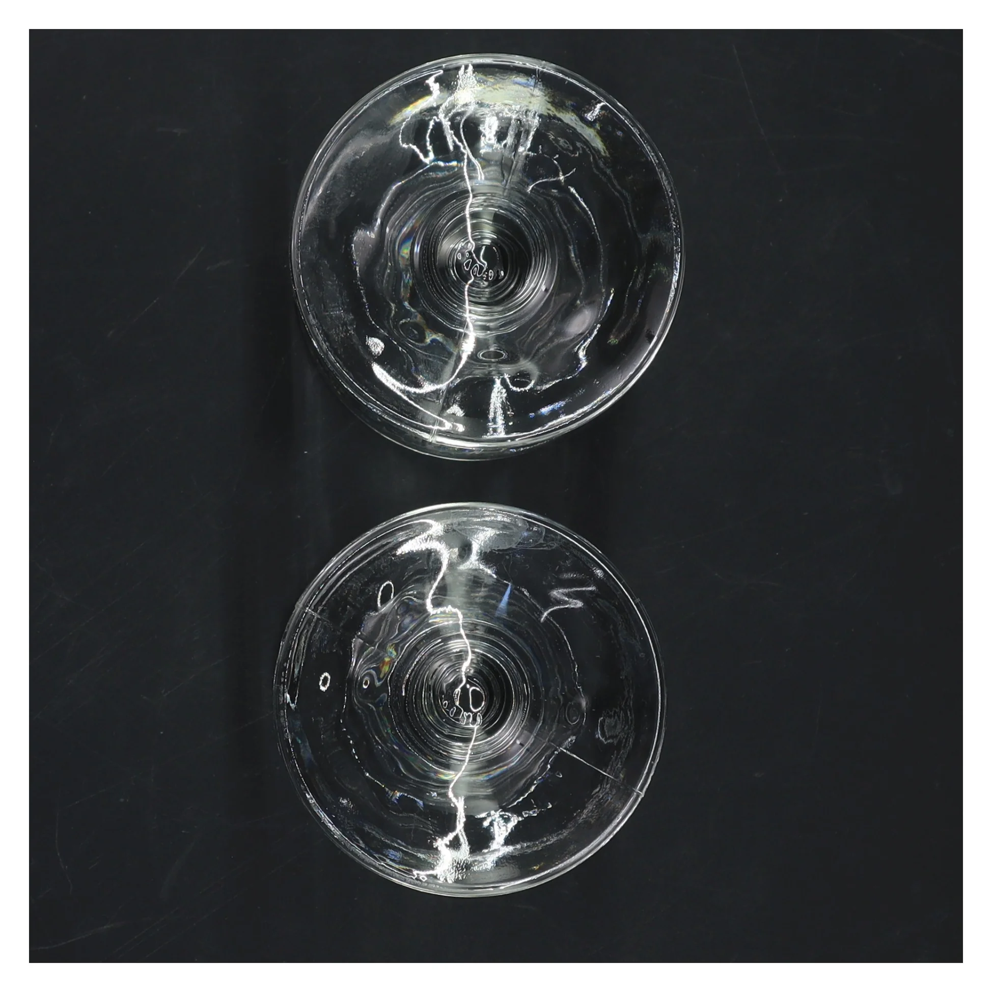 Glaslysestager (str. 8 cm. 2 styk)