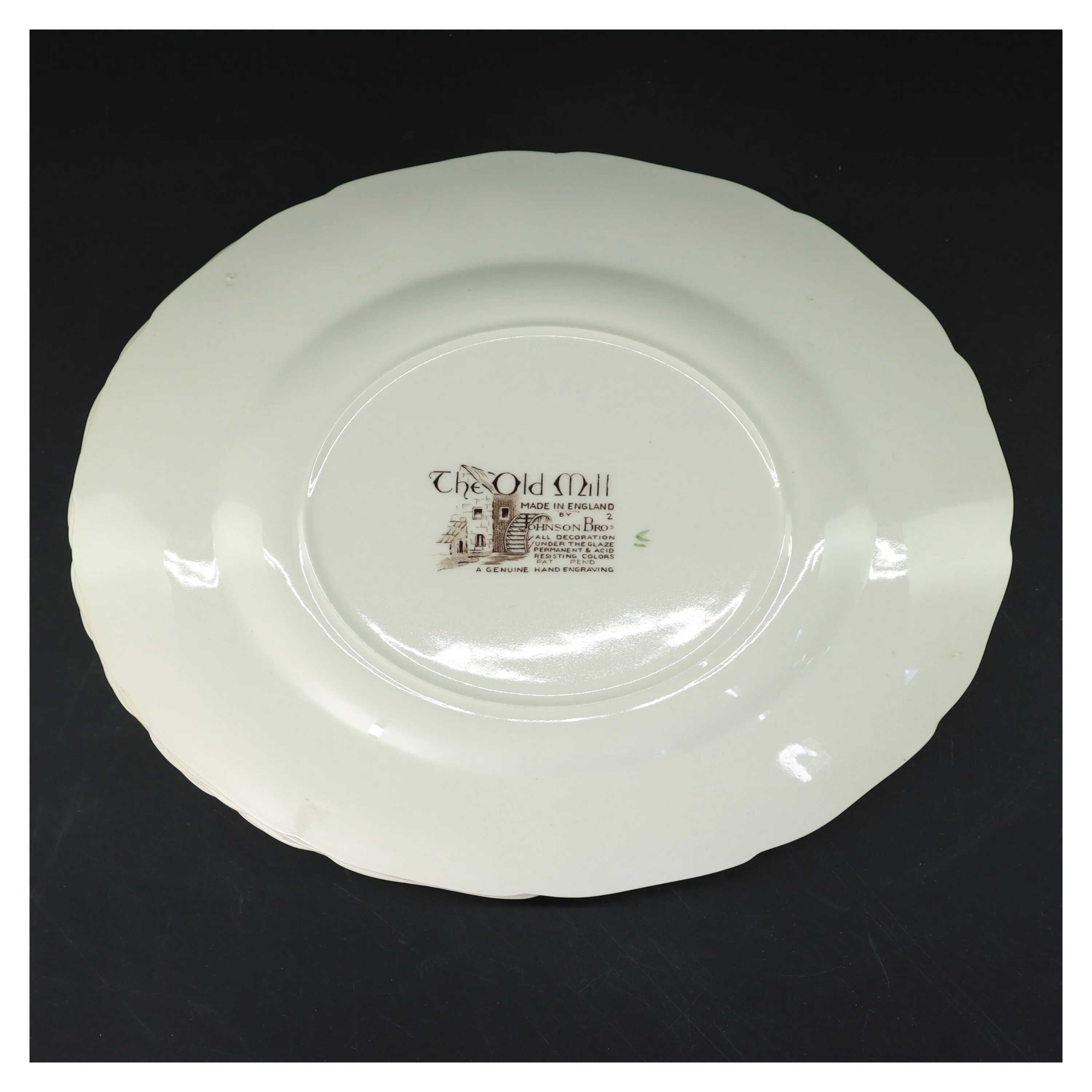 The Old Mill tallerkener, 5 styk fra Johnson Bros (str. 5 styk. ø. 25,5 cm)