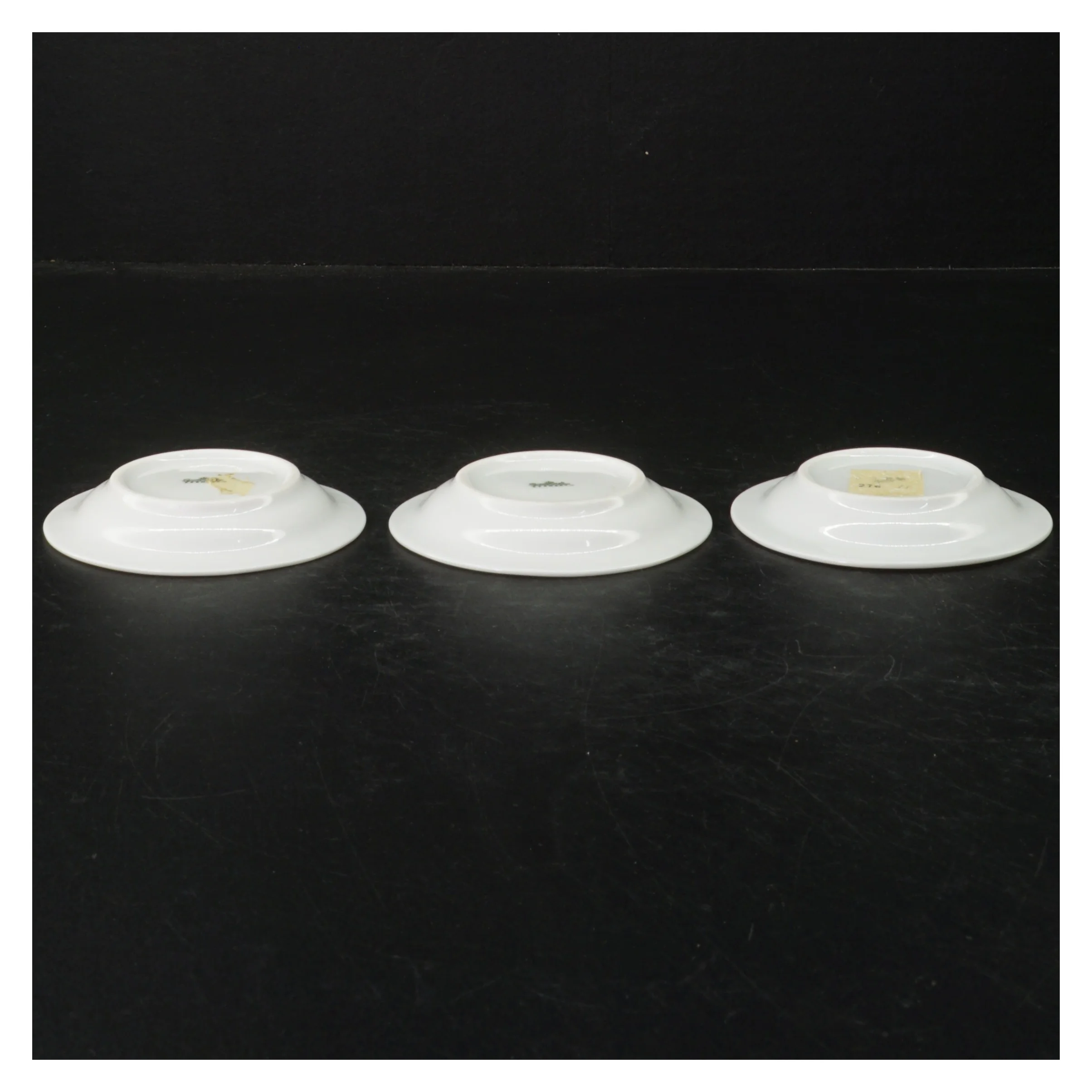 Porcelænstallerkener med blåt blomstermotiv fra Rosenthal (str. Ø. 9 cm)