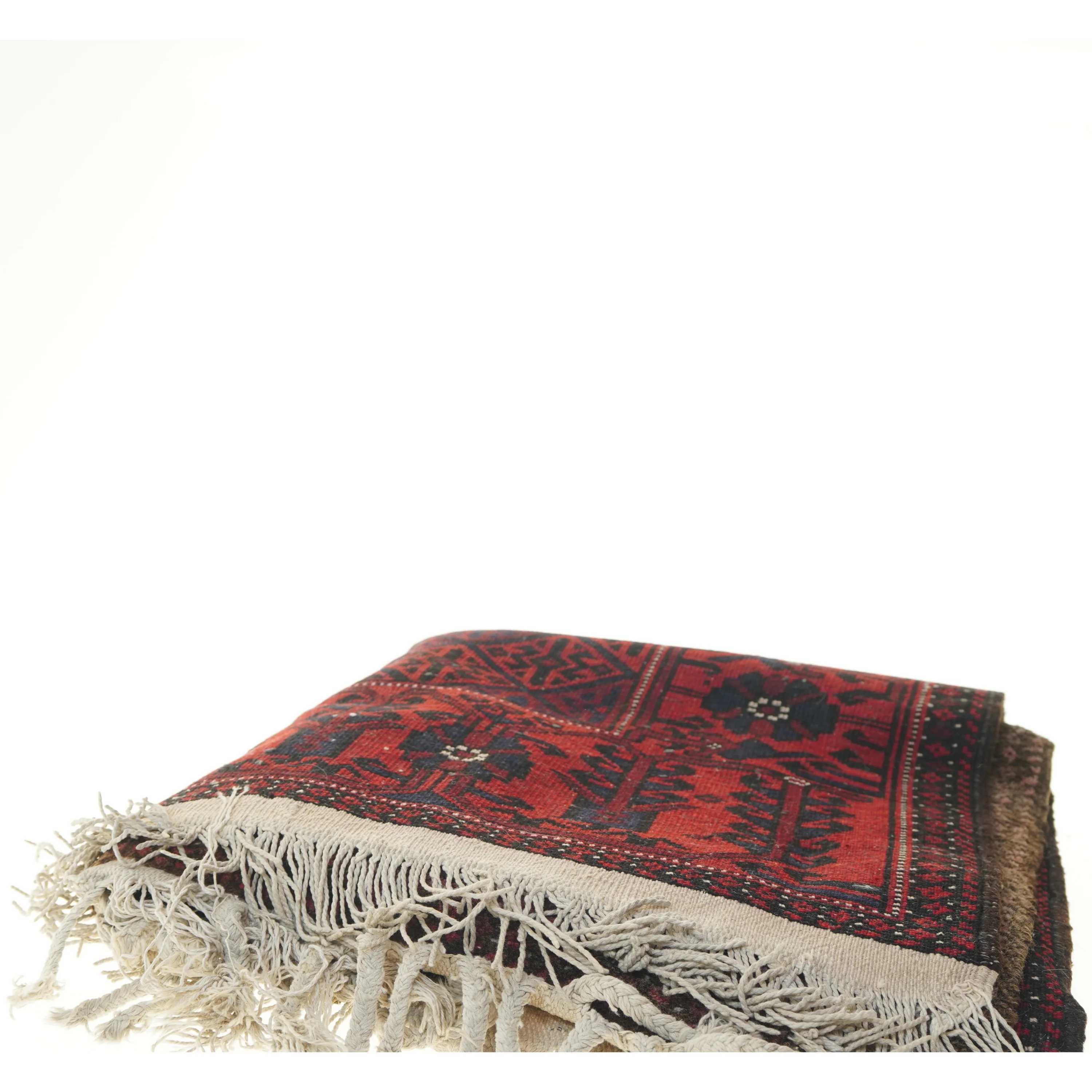 Orientalsk gulvtæppe med frynser (str. 170x92 cm)