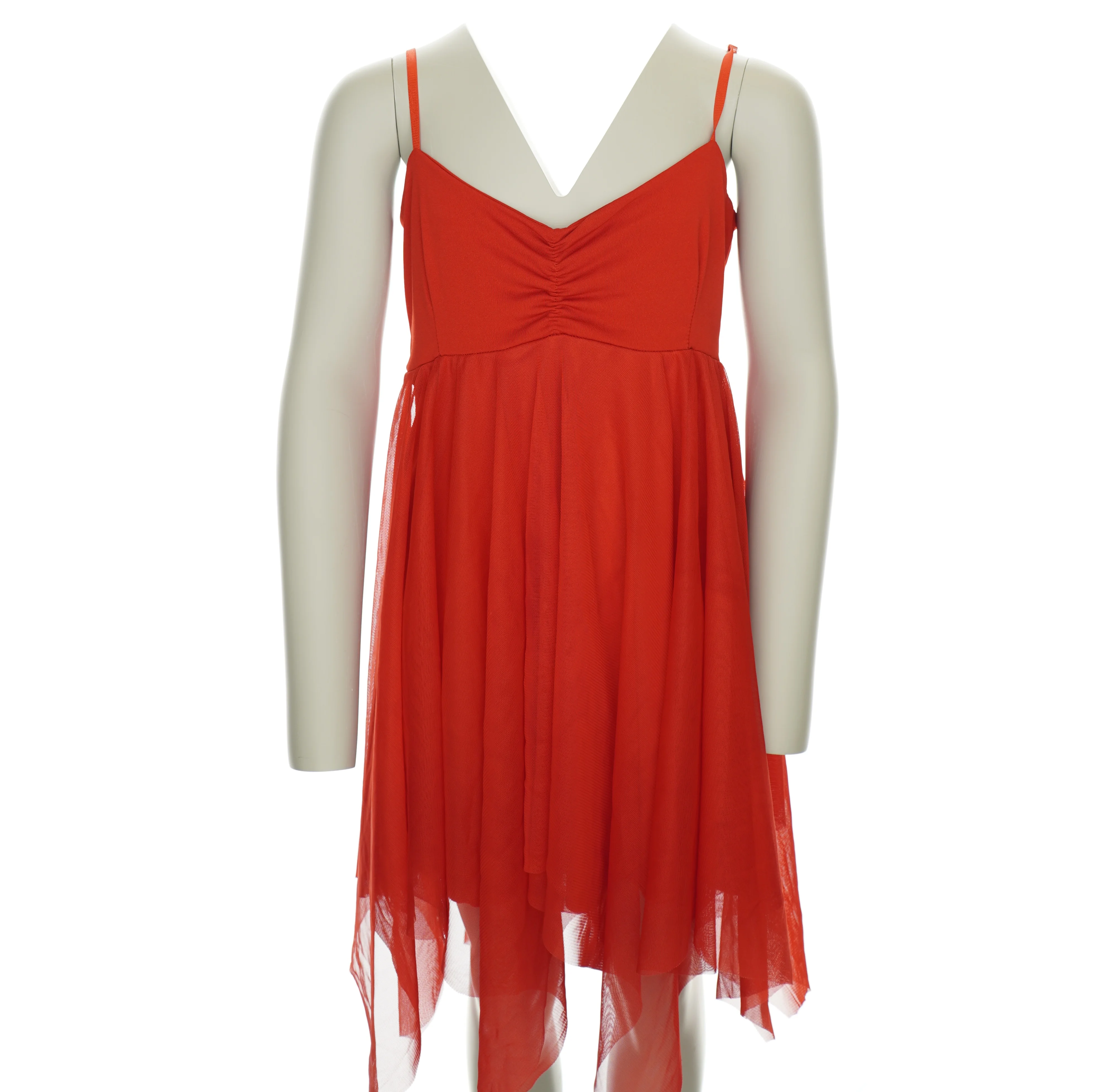 Kjole med rødt (str. | Orderly.shop