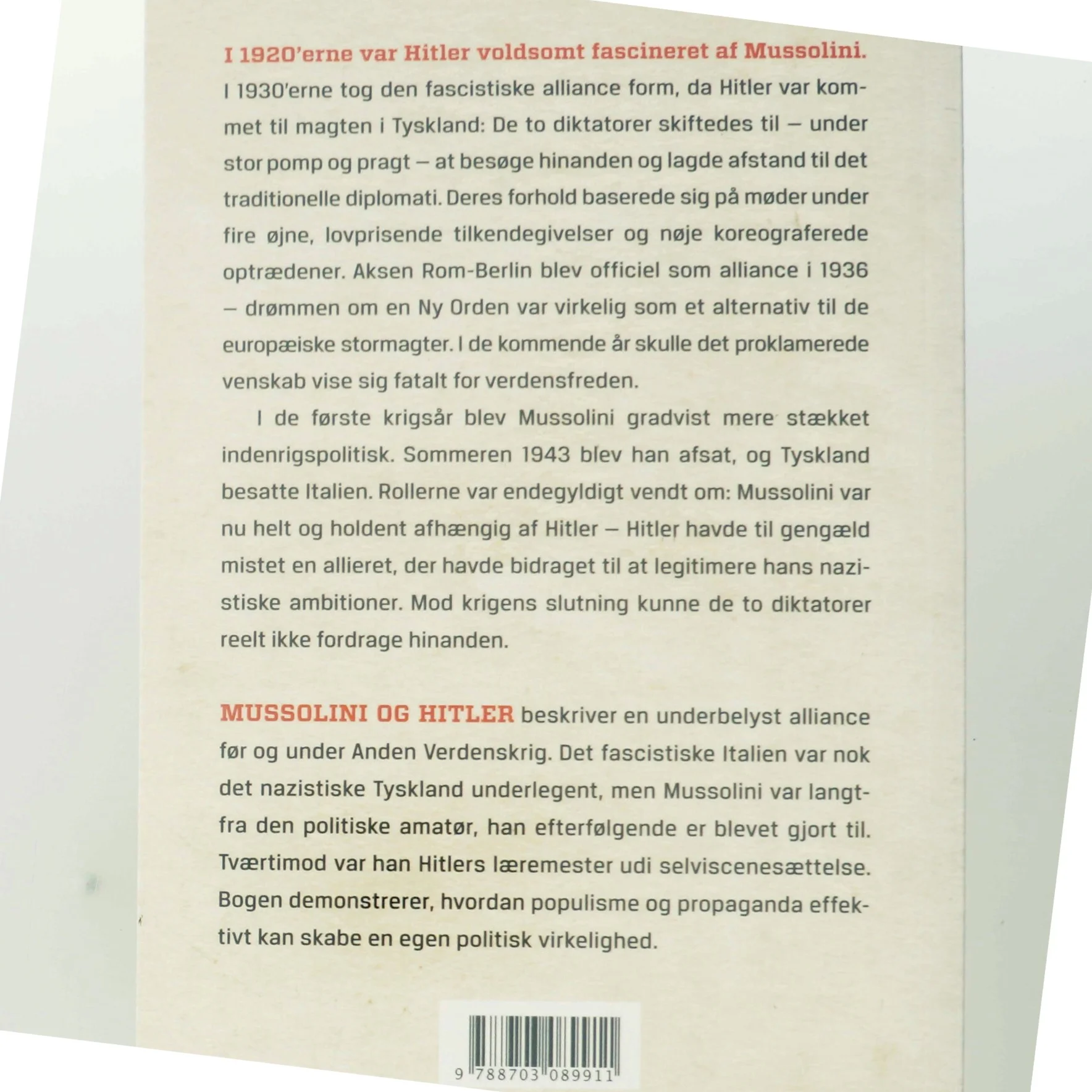 Mussolini og Hitler : en fascistisk alliance af Christian Goeschel (f. 1978) (Bog)
