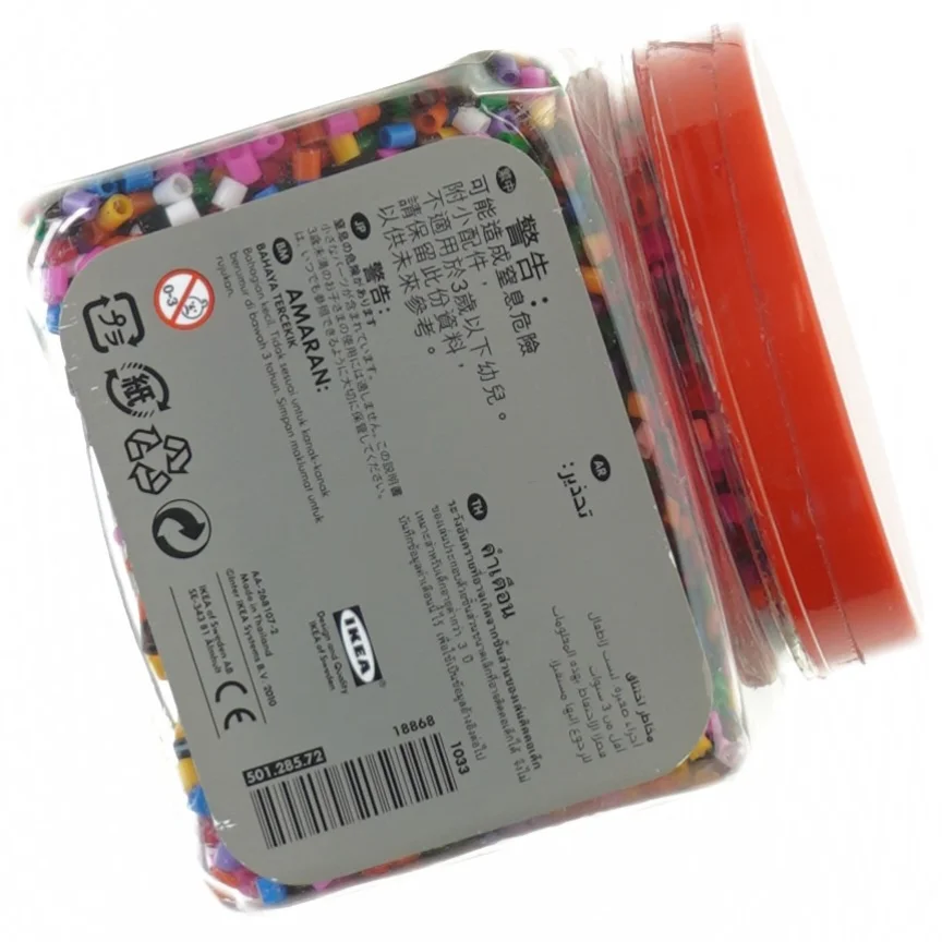 Perler fra Ikea (str. 13 x 13 cm)