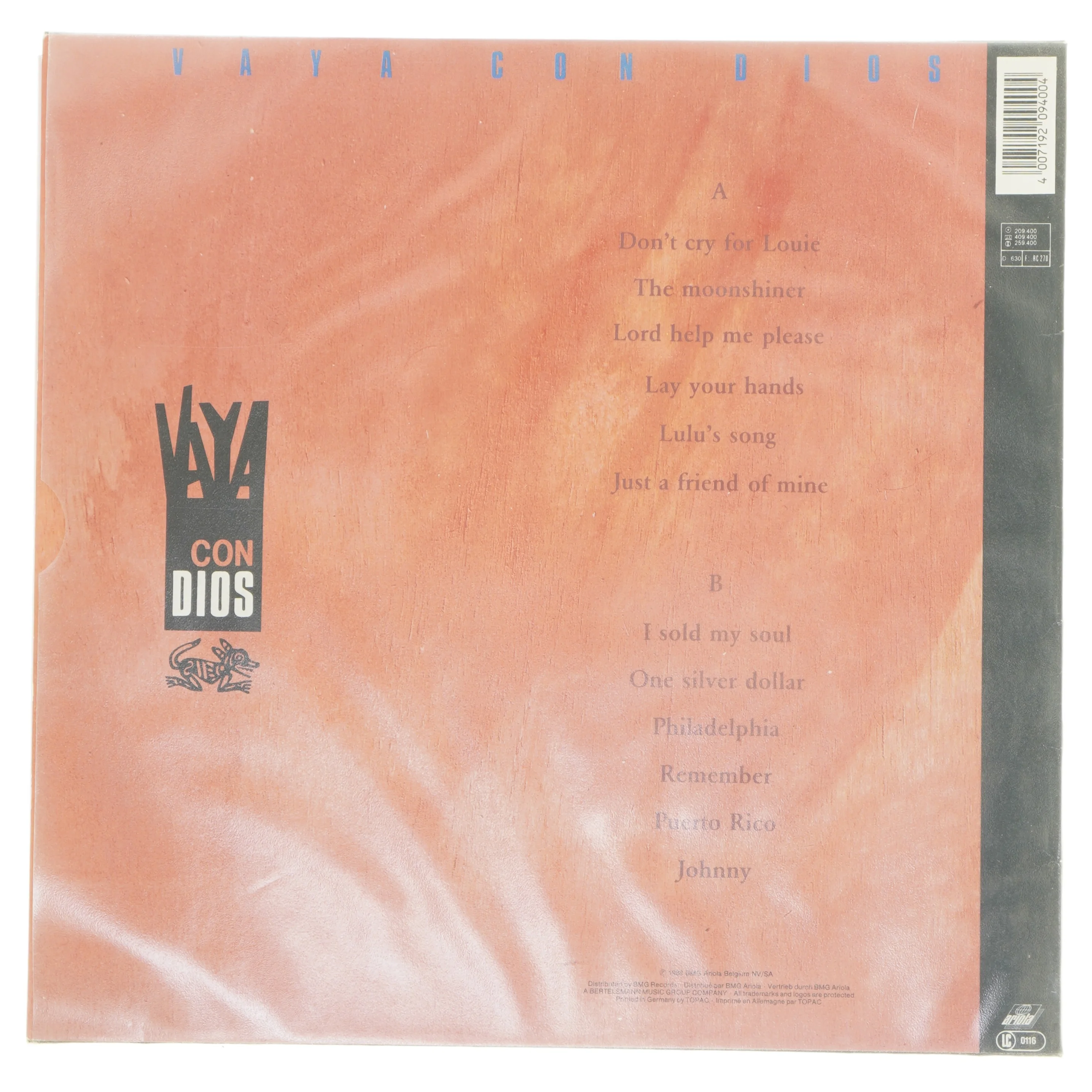 Vaya Con Dios vinyl album