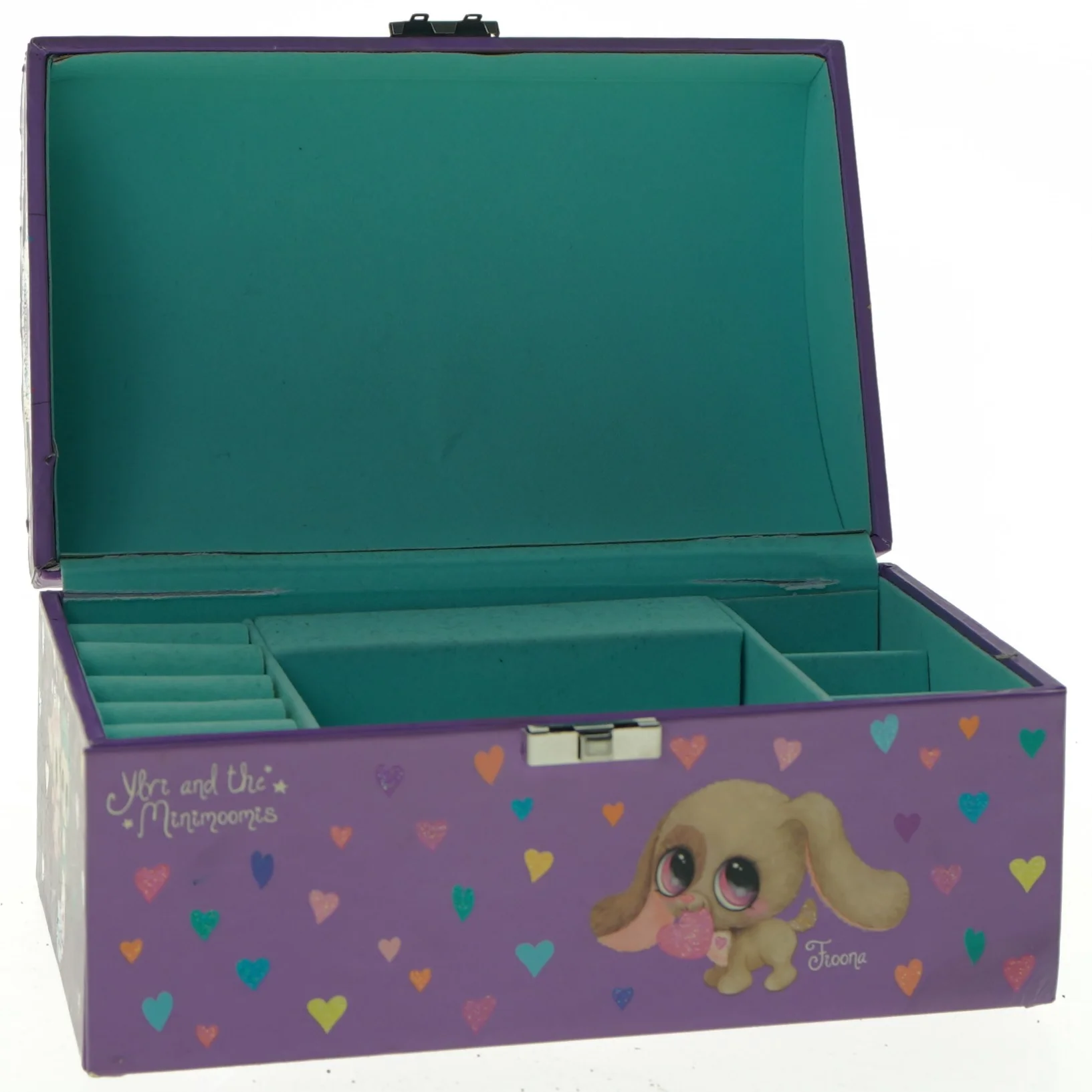 Smykkeskrin med dyr og hjerter