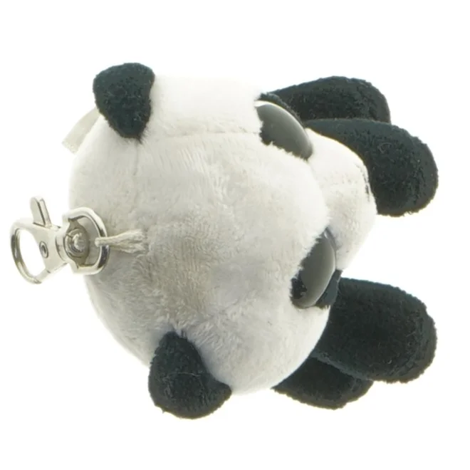 Nøglering med panda plysdyr