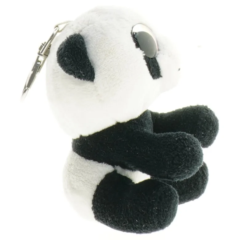 Nøglering med panda plysdyr