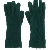 Grønne strikkede handsker (str. Totallængde. 27 cm)