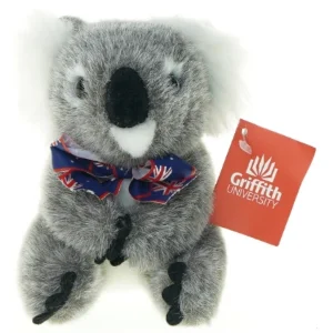 Koala bamse med sløjfe (str. 15 x 11 x 12 cm)