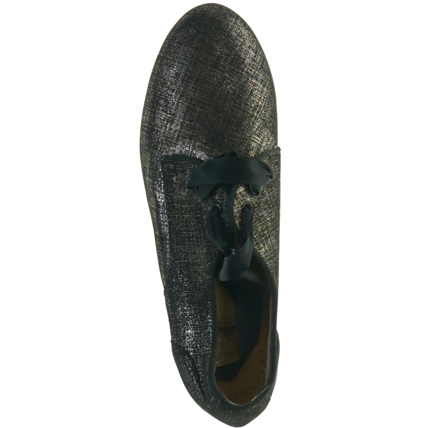 Sorte glimtende loafers med sløjfe fra Reve d'un jour (str. 36)