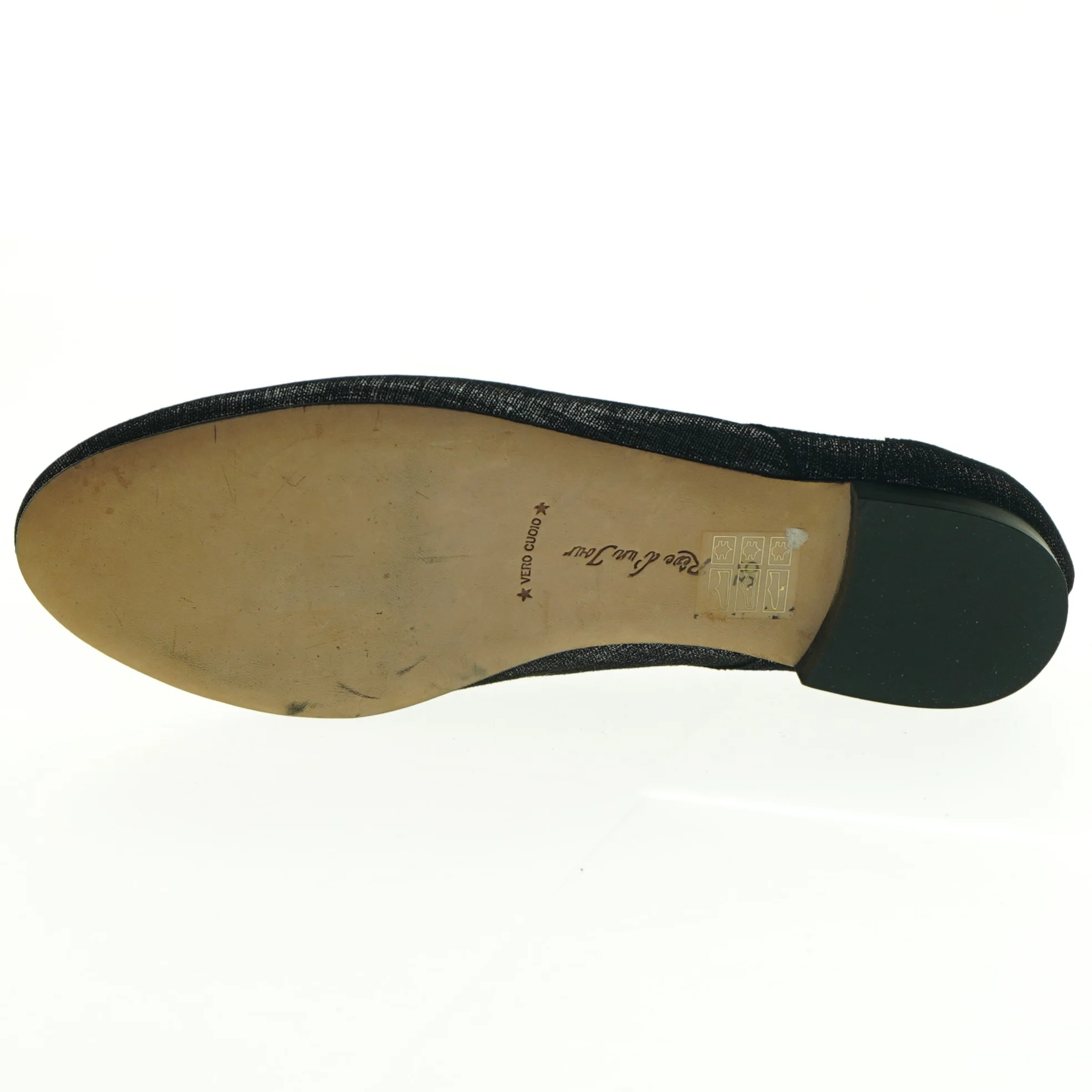 Sorte glimtende loafers med sløjfe fra Reve d'un jour (str. 36)