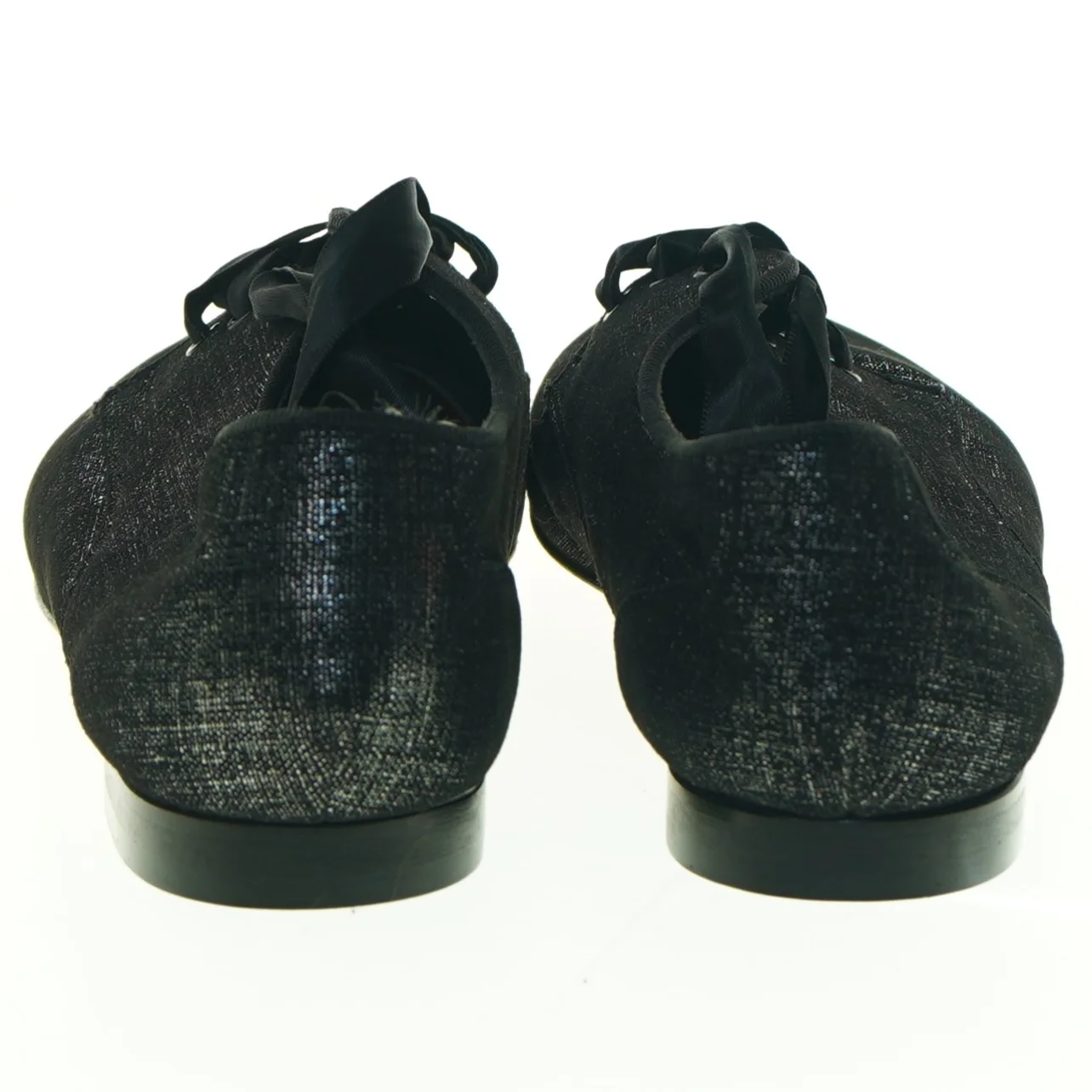 Sorte glimtende loafers med sløjfe fra Reve d'un jour (str. 36)