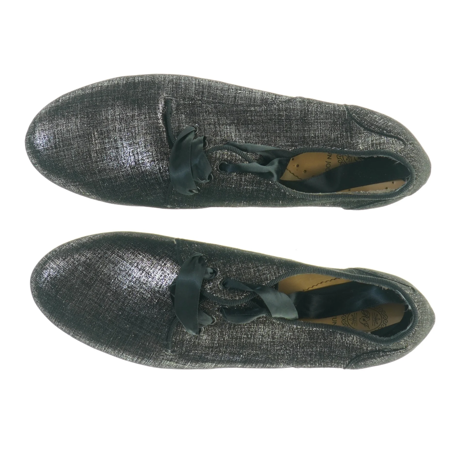 Sorte glimtende loafers med sløjfe fra Reve d'un jour (str. 36)