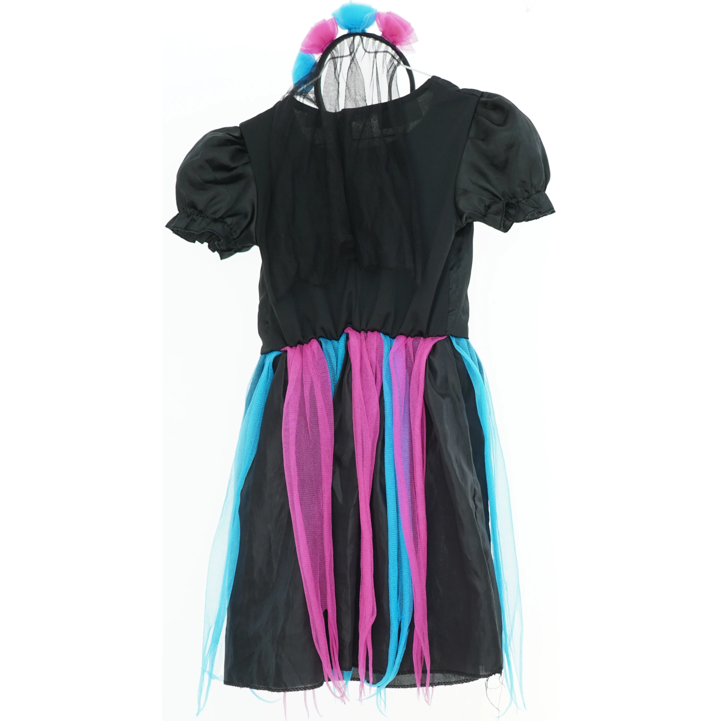 Skelet kjole med farverigt design fra Halloween (str. S)