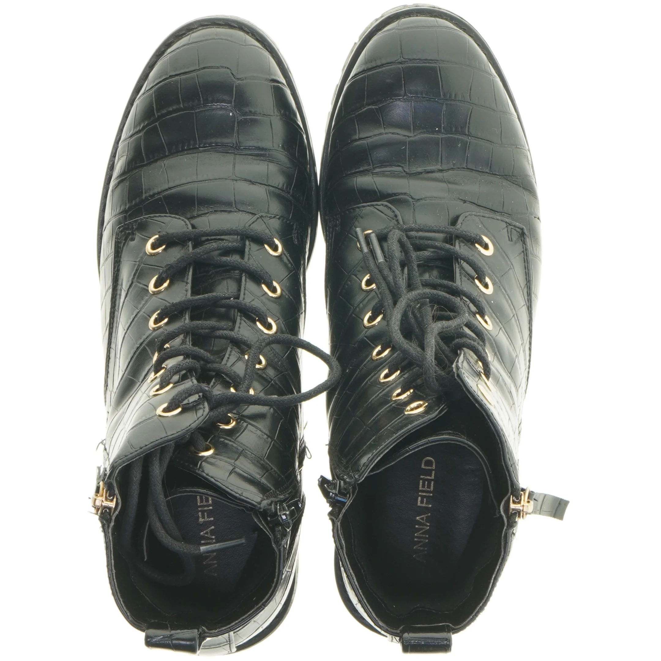 Støvler i krokodilleskinds look fra Anna Field (str. 39 )