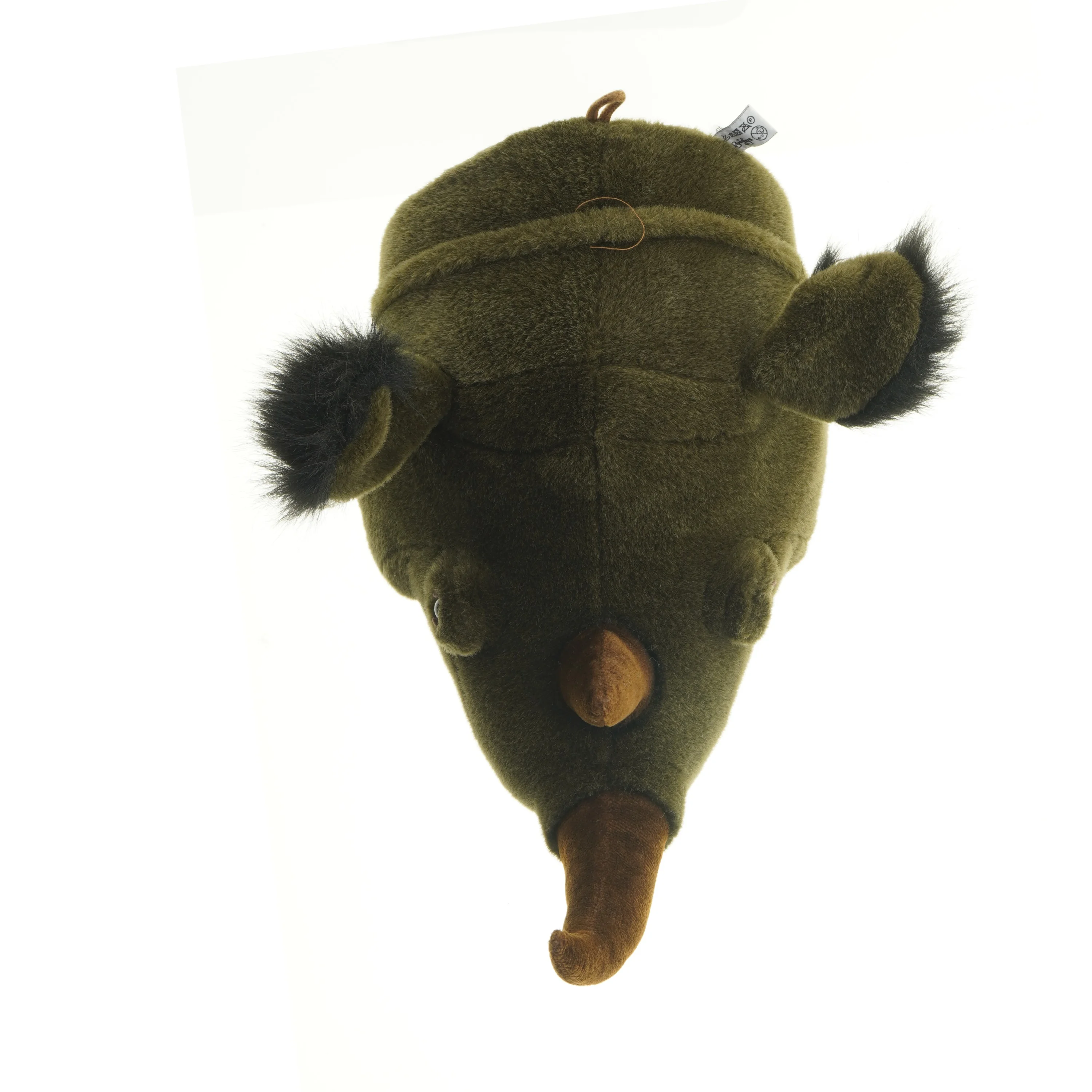 Dyrehoved dekoration i plys (str. 35 cm)