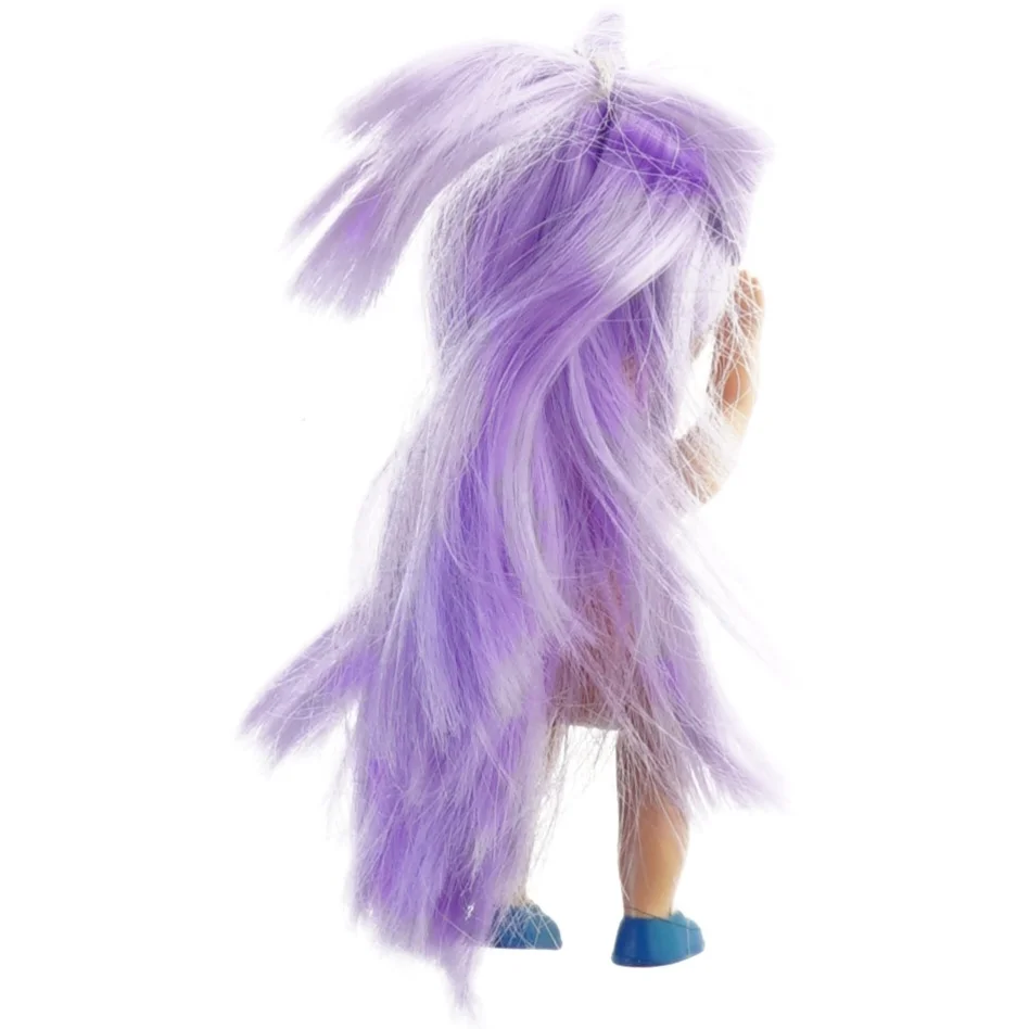 Lille dukke med lilla hår fra Barbie (str. 11 cm)
