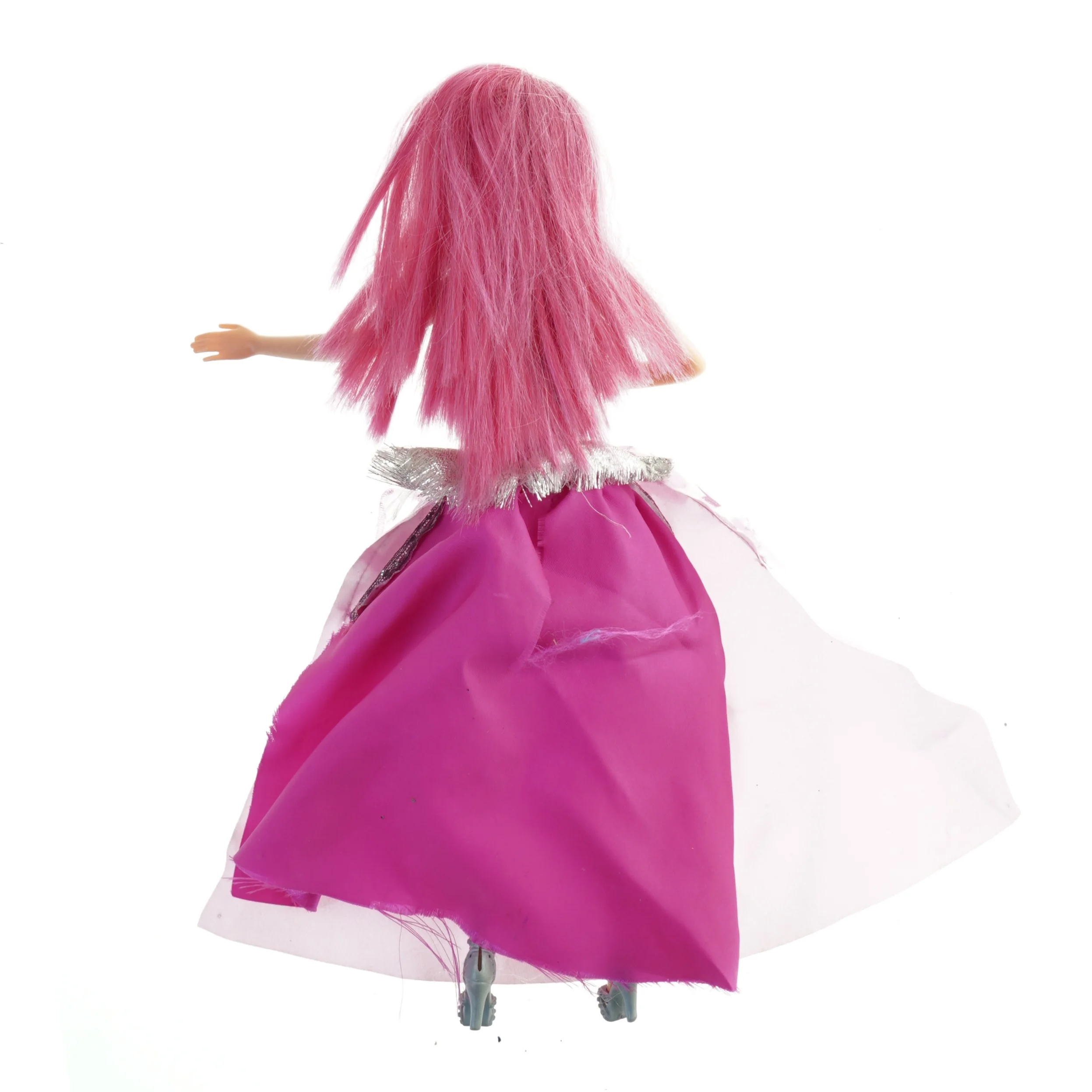 Pink dukke i kjole fra Barbie (str. 30 cm)