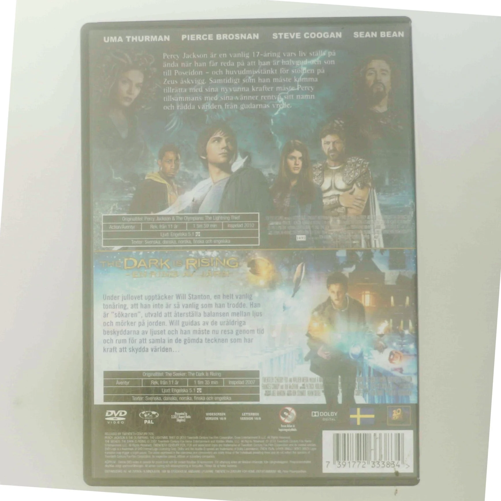 Percy Jackson & Kampen om Åskviggen / The Dark is Rising (DVD)