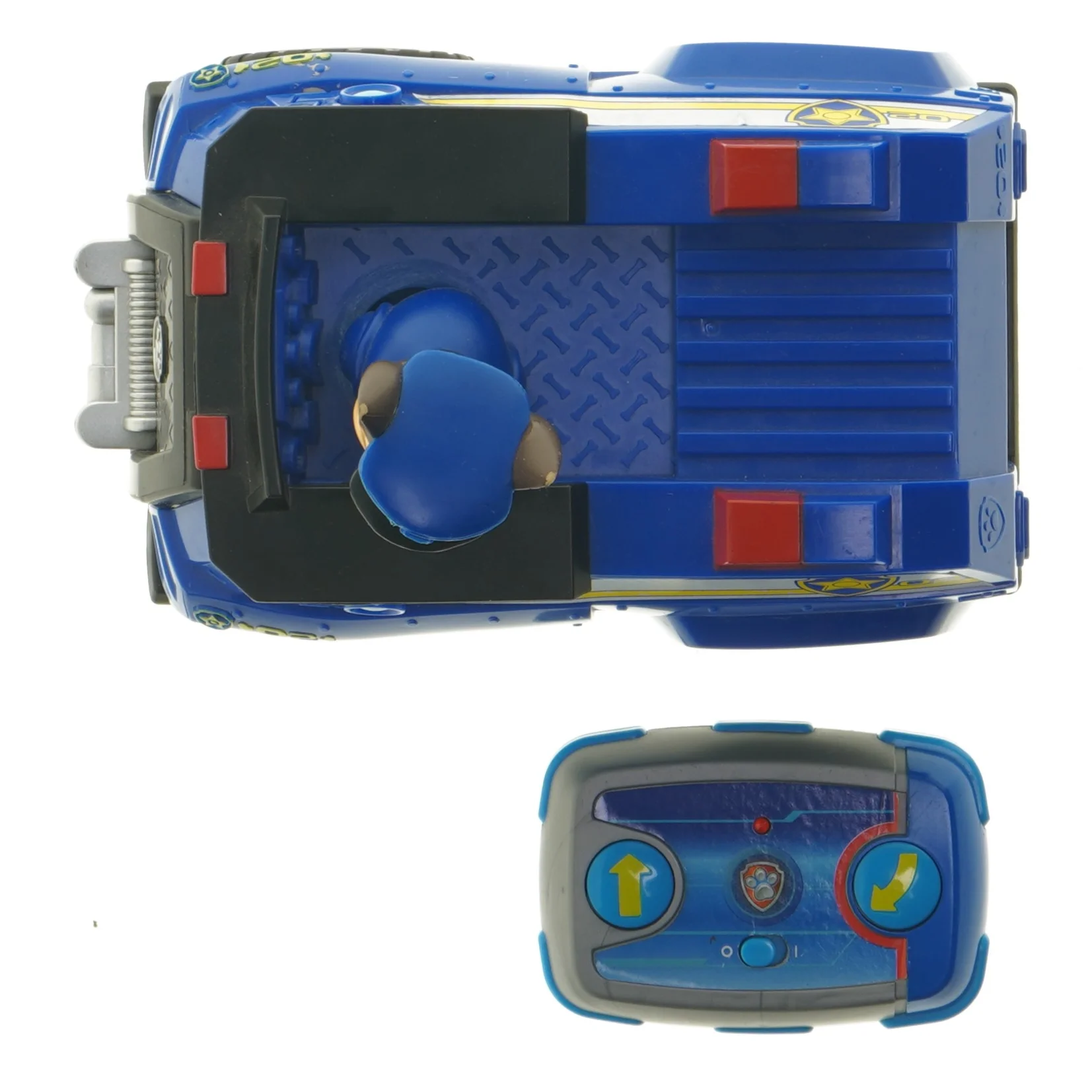 Fjernstyret Paw Patrol politibil med figur  (str. 19 cm)