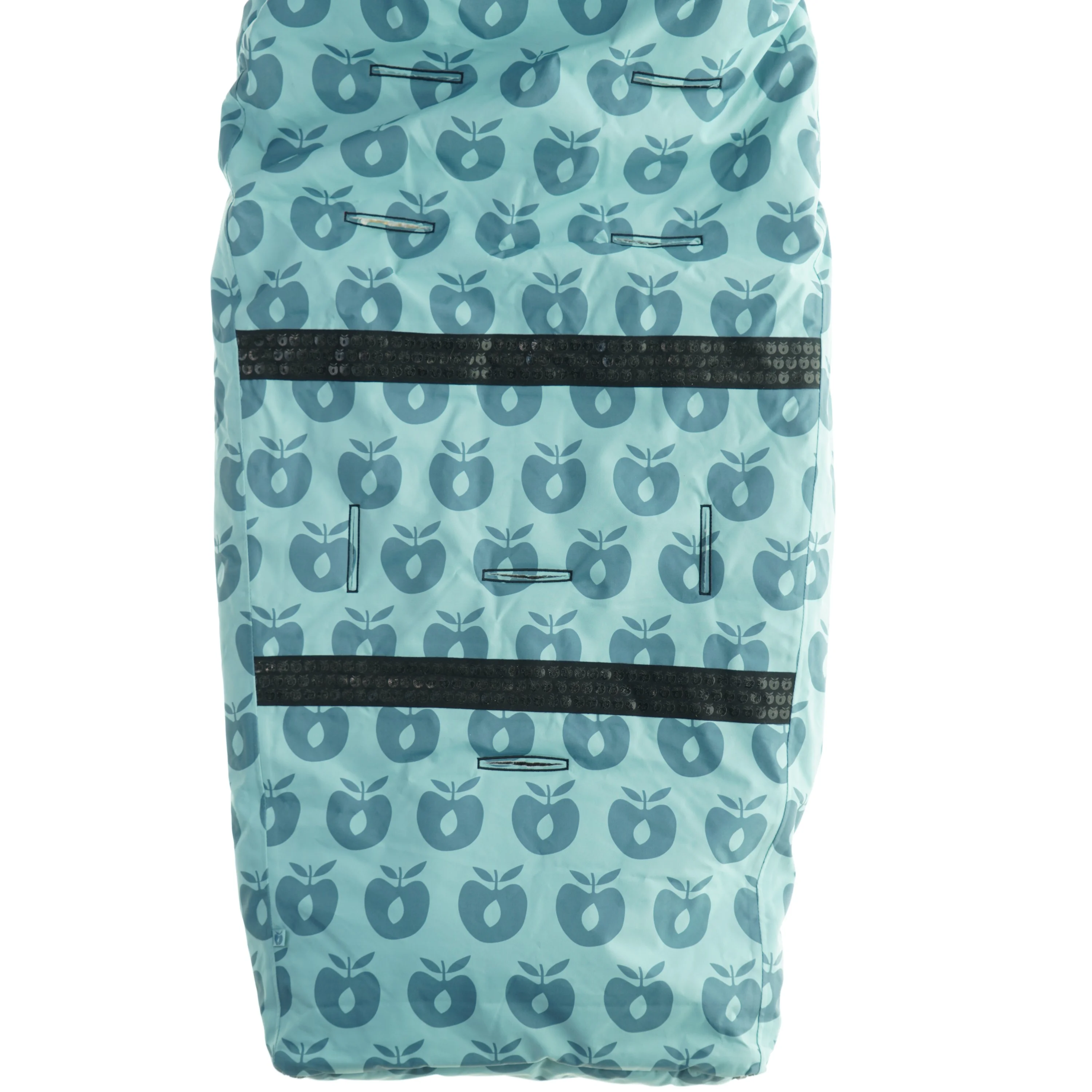 Sove- og kørepose med æbleprint fra Småfolk (str. Totallængde. 100 cm)
